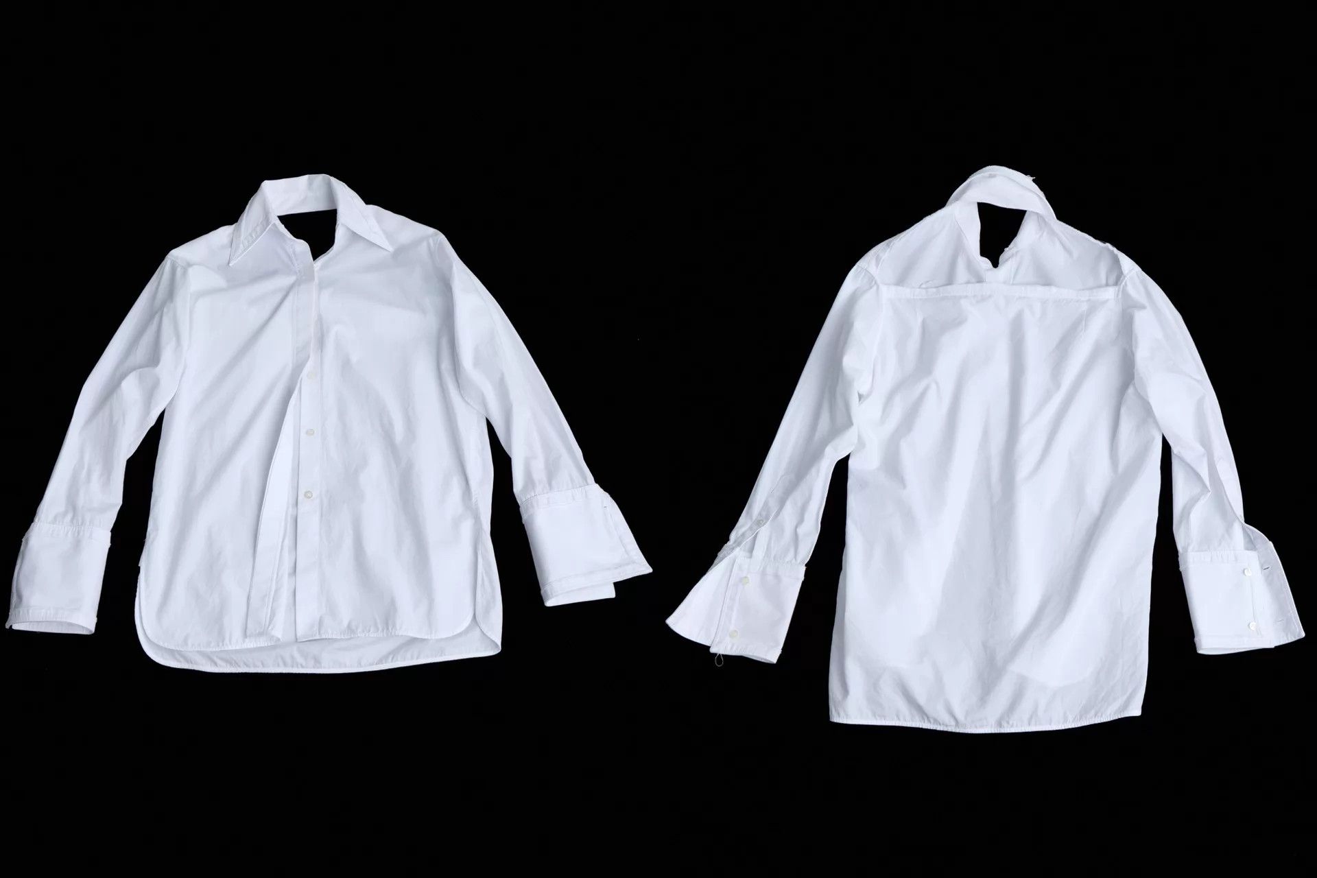 Helmut Lang HELMUT LANG 10s Backless Deconstructed White Shirt Size XS / US 0-2 / IT 36-38 - 8 Thumbnail
