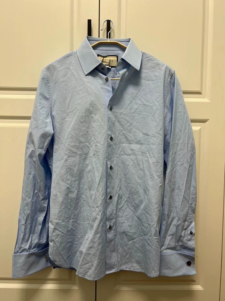 Gucci Gucci Suze 15+ Blue long-sleeved shirt size 15+ 2502-Nexta Size US XS / EU 42 / 0 - 1 Thumbnail
