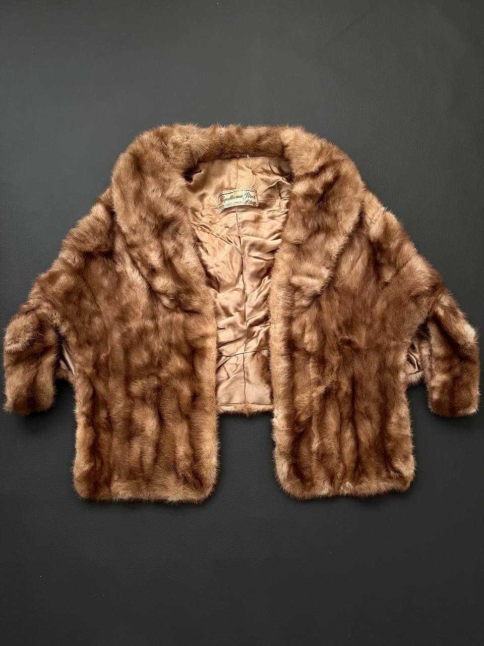 Dolce & Gabbana × Hysteric Glamour Caramel Mink Stole | 50s Mink Fur Coat | vintage 1950s Fur Wrap Stole Fur Coat Mink Coat Size S / US 4 / IT 40 - 1 Thumbnail