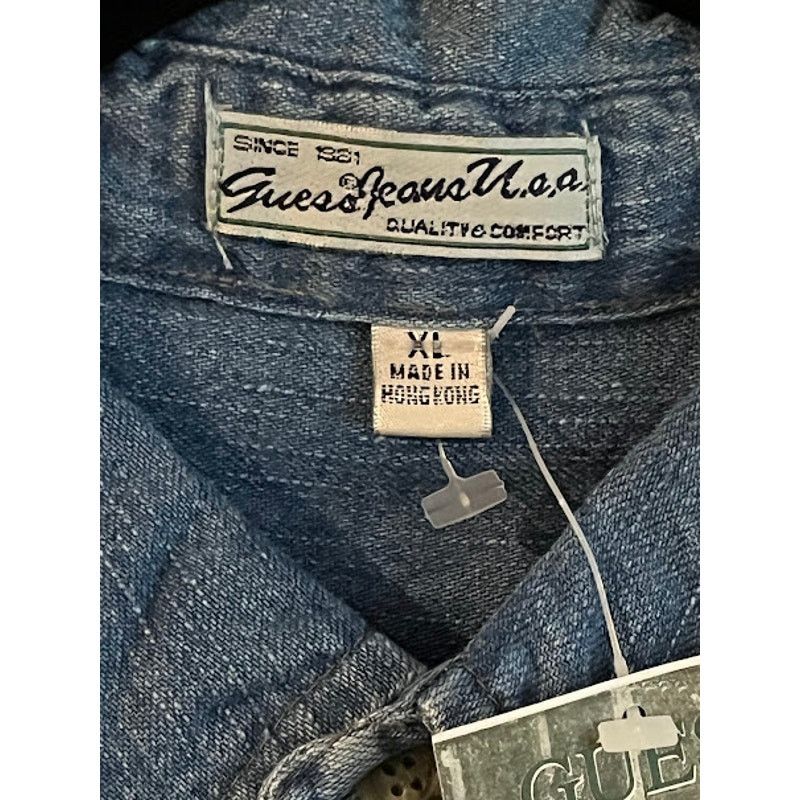 Guess Vintage NWT GUESS Jeans USA Shirt Mens Denim 80s Size XL Size US XL / EU 56 / 4 - 4 Thumbnail