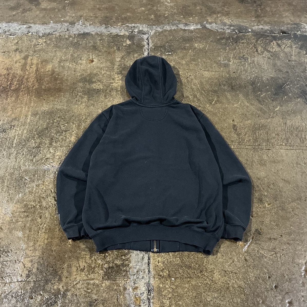 Carhartt × Vintage Crazy Y2K Carhartt Zip-Up Hoodie Workwear Skater Essential Size US XL / EU 56 / 4 - 2 Thumbnail