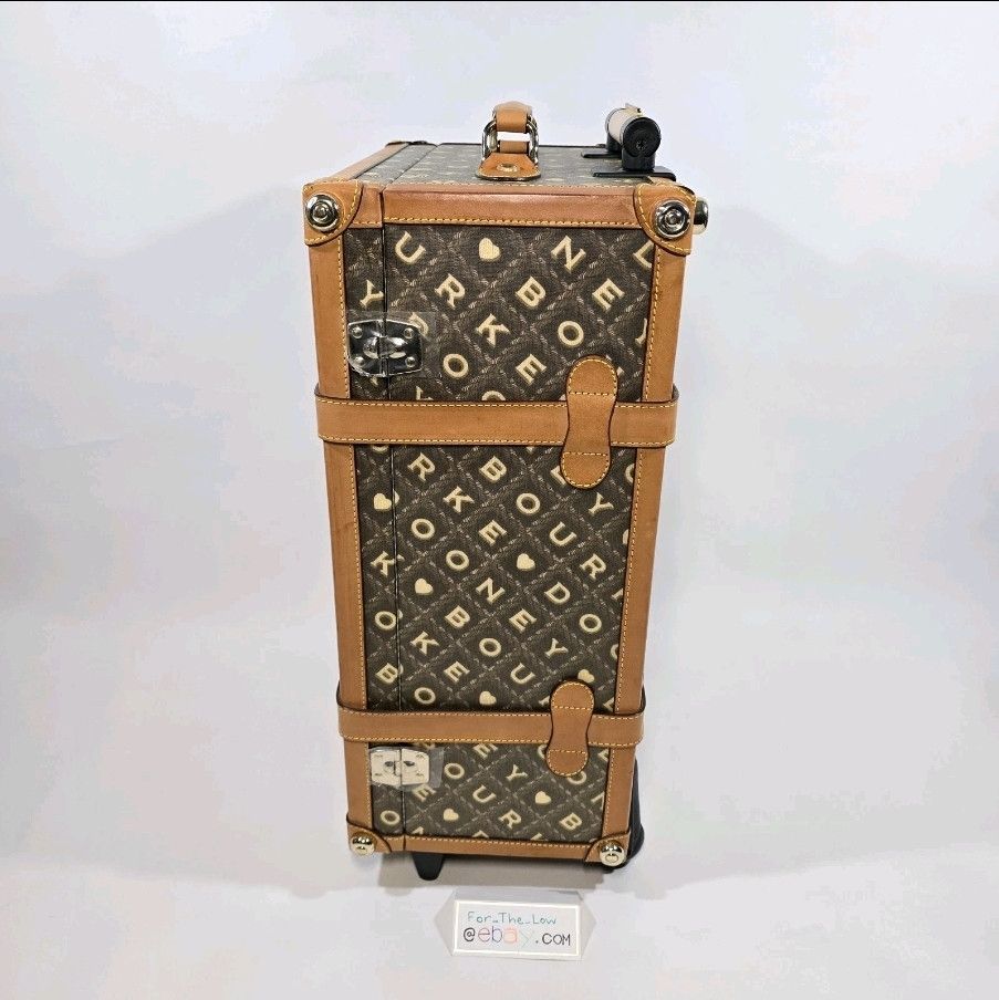 Dooney & Bourke Rare Vintage DOONEY & BOURKE Carry-on Rolling Luggage Trunk Size ONE SIZE - 7 Thumbnail
