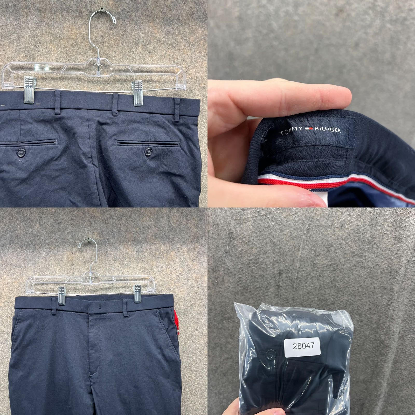 Tommy Hilfiger Tommy Hilfiger Dress Pants Mens 34x32 Blue Stretch Chino Flat Rayon Trouser Size US 34 / EU 50 - 8 Thumbnail