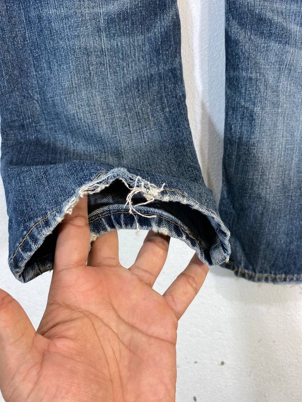 Levi's levis 505 distressed denim nice design Size US 34 / EU 50 - 8 Thumbnail