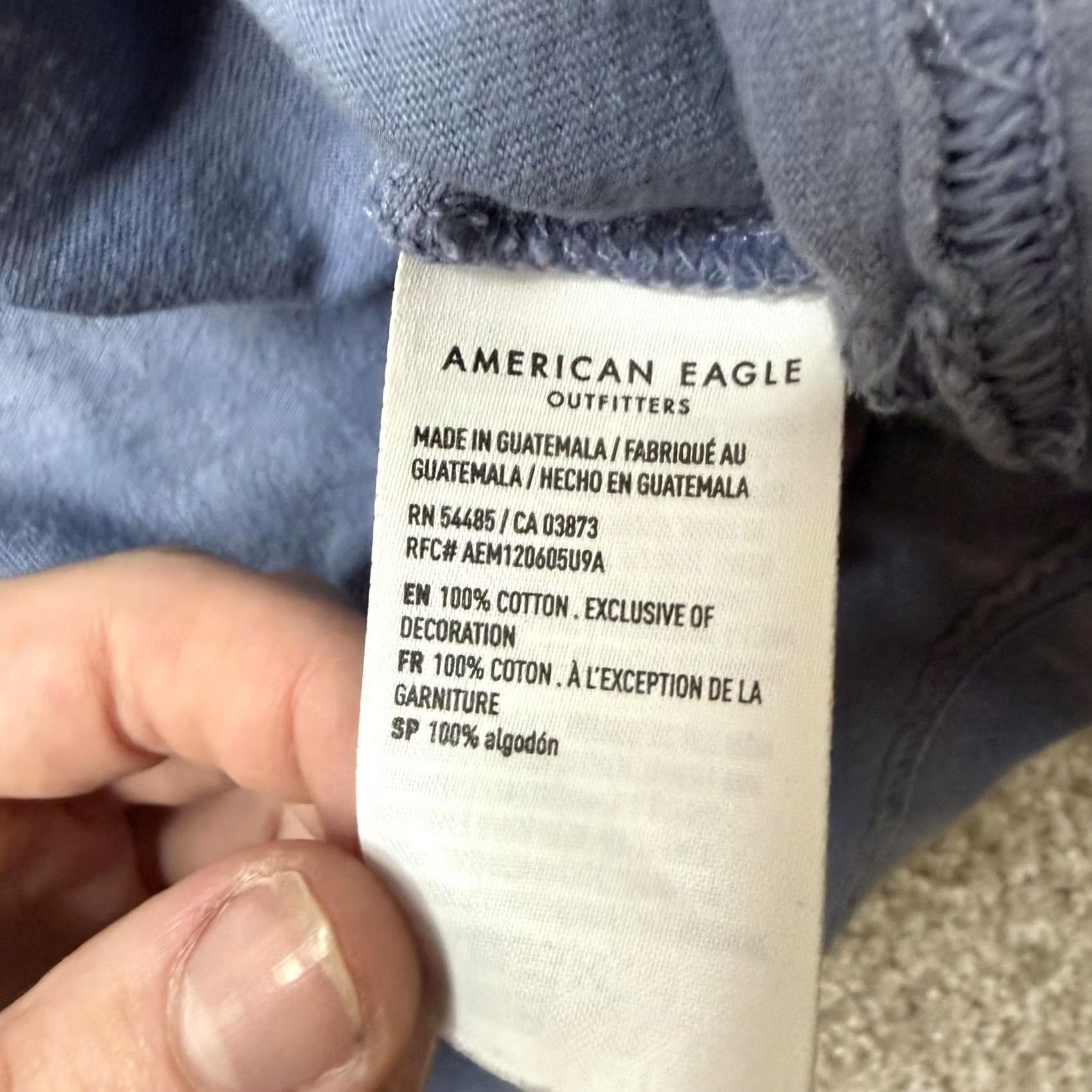 American Eagle Outfitters VINTAGE? No. American Eagle Outfitters Shirt Mens Medium Blue Palm Tree Pocket Tee T-Shirt Size US M / EU 48-50 / 2 - 4 Thumbnail