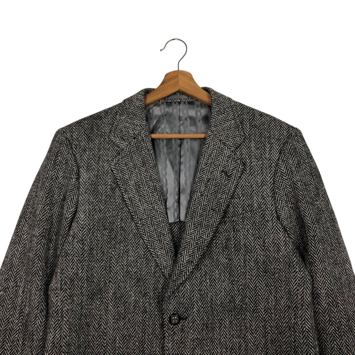 Harris Tweed 📌Vintage Wool Herringbone Jacket Harris Tweed Double Breast Size US M / EU 48-50 / 2 - 4 Thumbnail