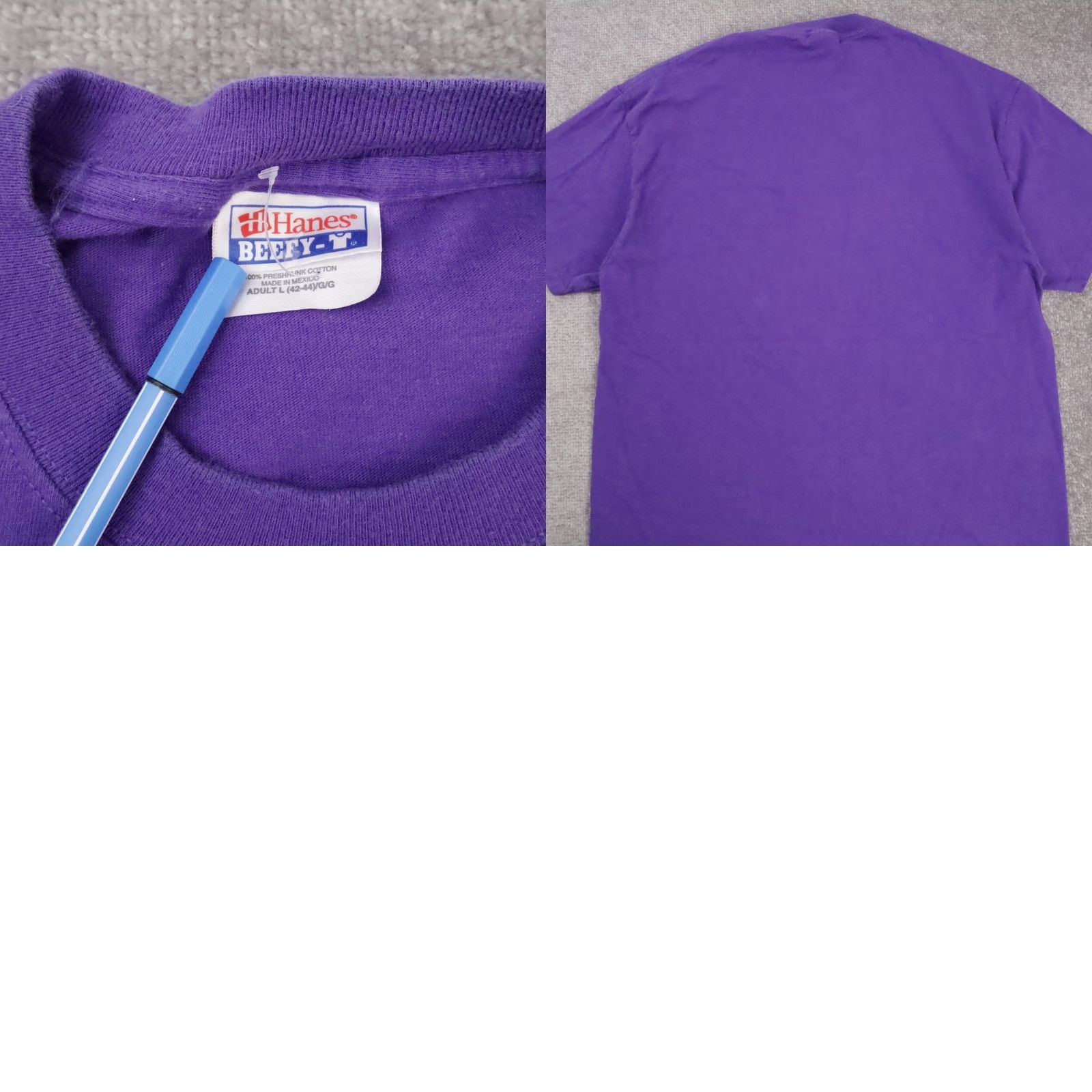 Vintage VINTAGE Purple Short Sleeve T-Shirt L Adult Purple Love Retro Size US L / EU 52-54 / 3 - 8 Thumbnail