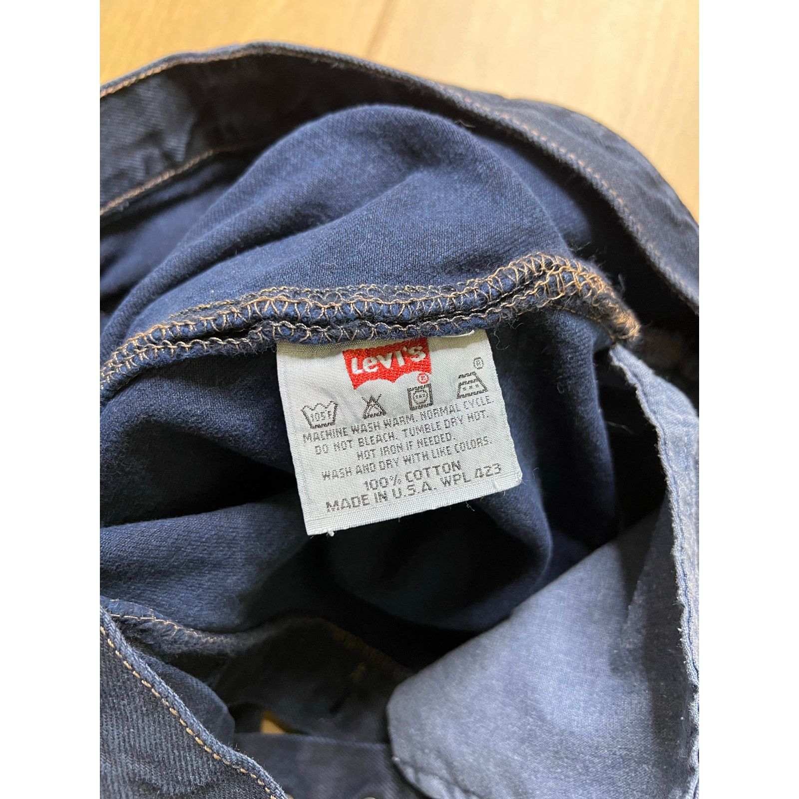 Levi's Levi’s 501 Jeans Mens 36x32 Dark Blue Made in USA 1996 Size US 36 / EU 52 - 4 Thumbnail
