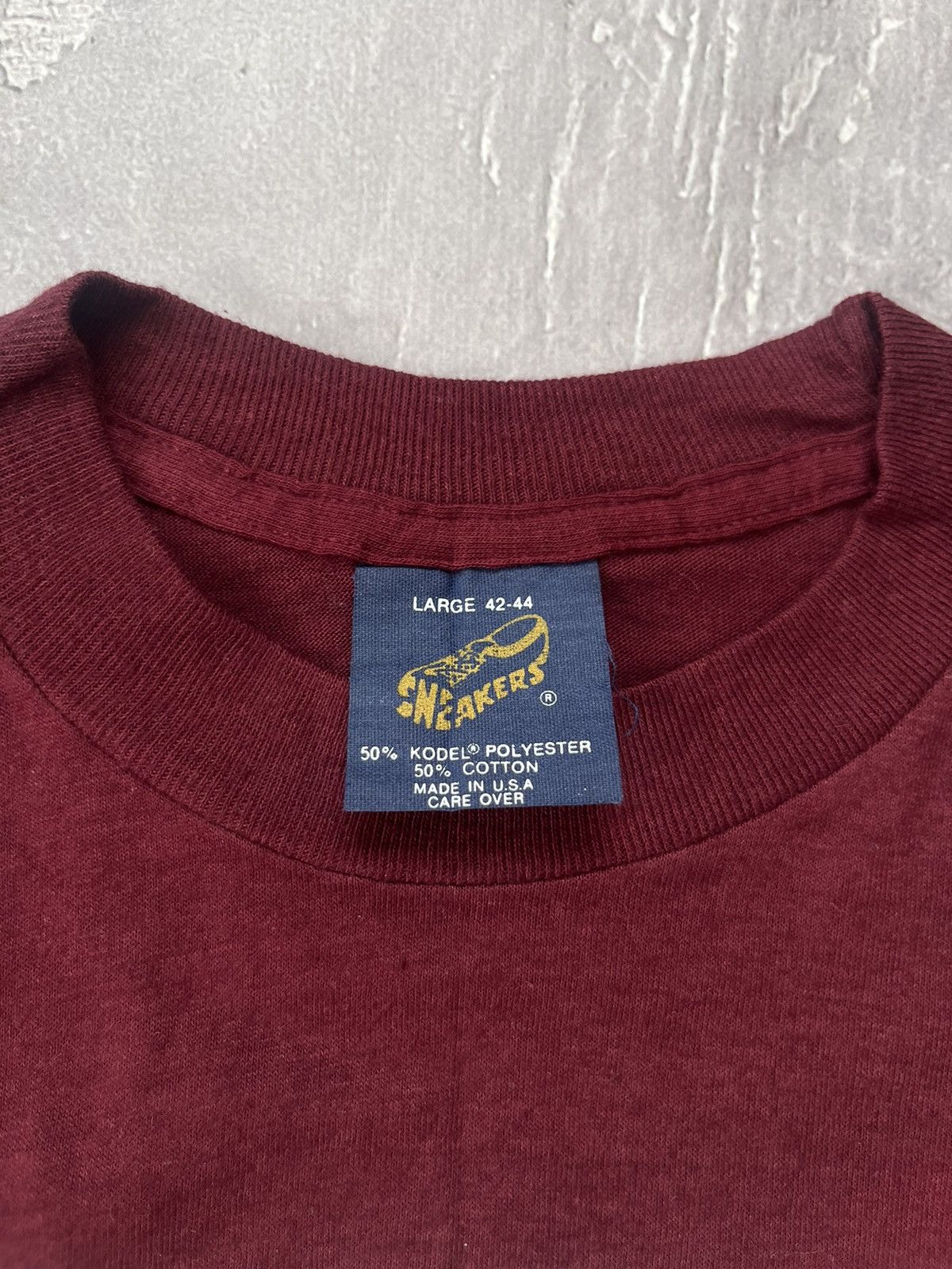 Coca Cola Vintage Sneakers Dr. Pepper Burgundy Big Logo T-Shirt 42-44 Size L / US 10 / IT 46 - 4 Thumbnail
