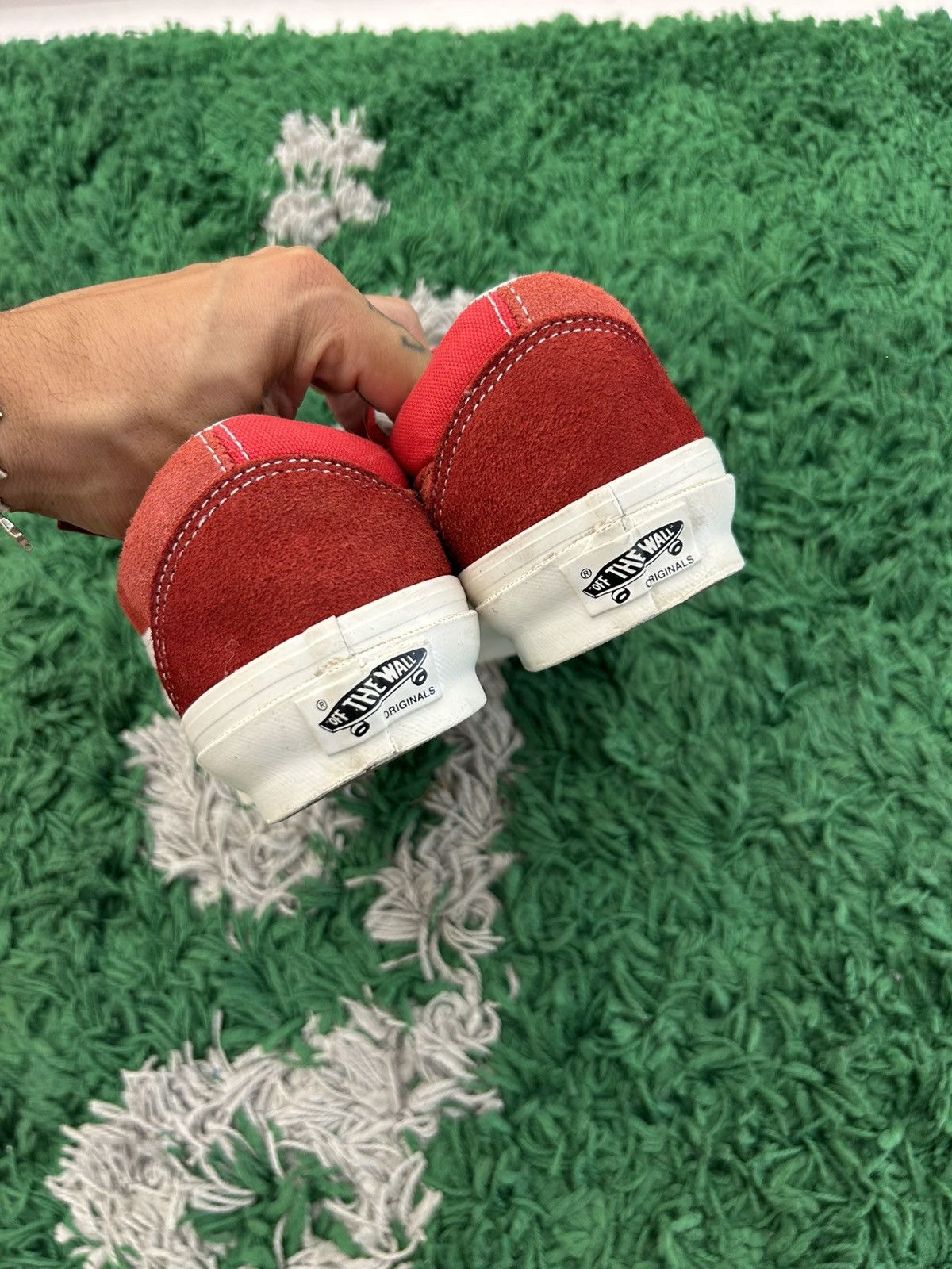 Notre × Vans Vans x Notre Red Old Skool shoes Size US 7 / EU 40 - 4 Thumbnail