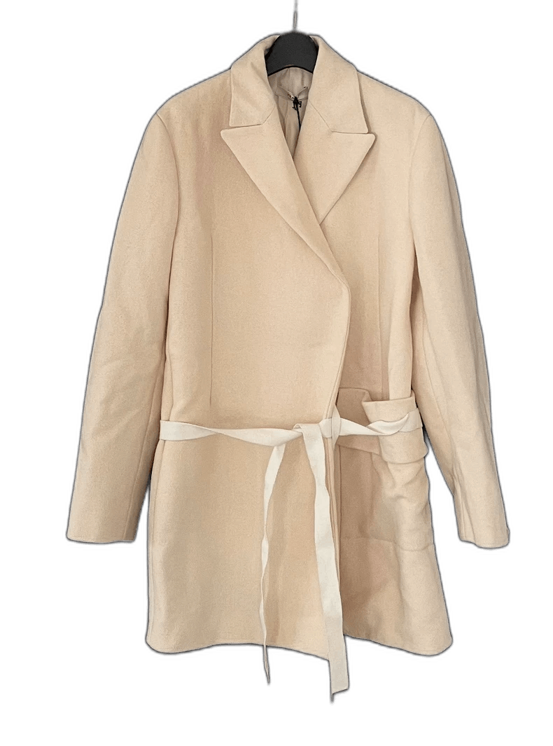 Prada Thick Wool Coat with Belt for Women Size M / US 6-8 / IT 42-44 - 1 Thumbnail