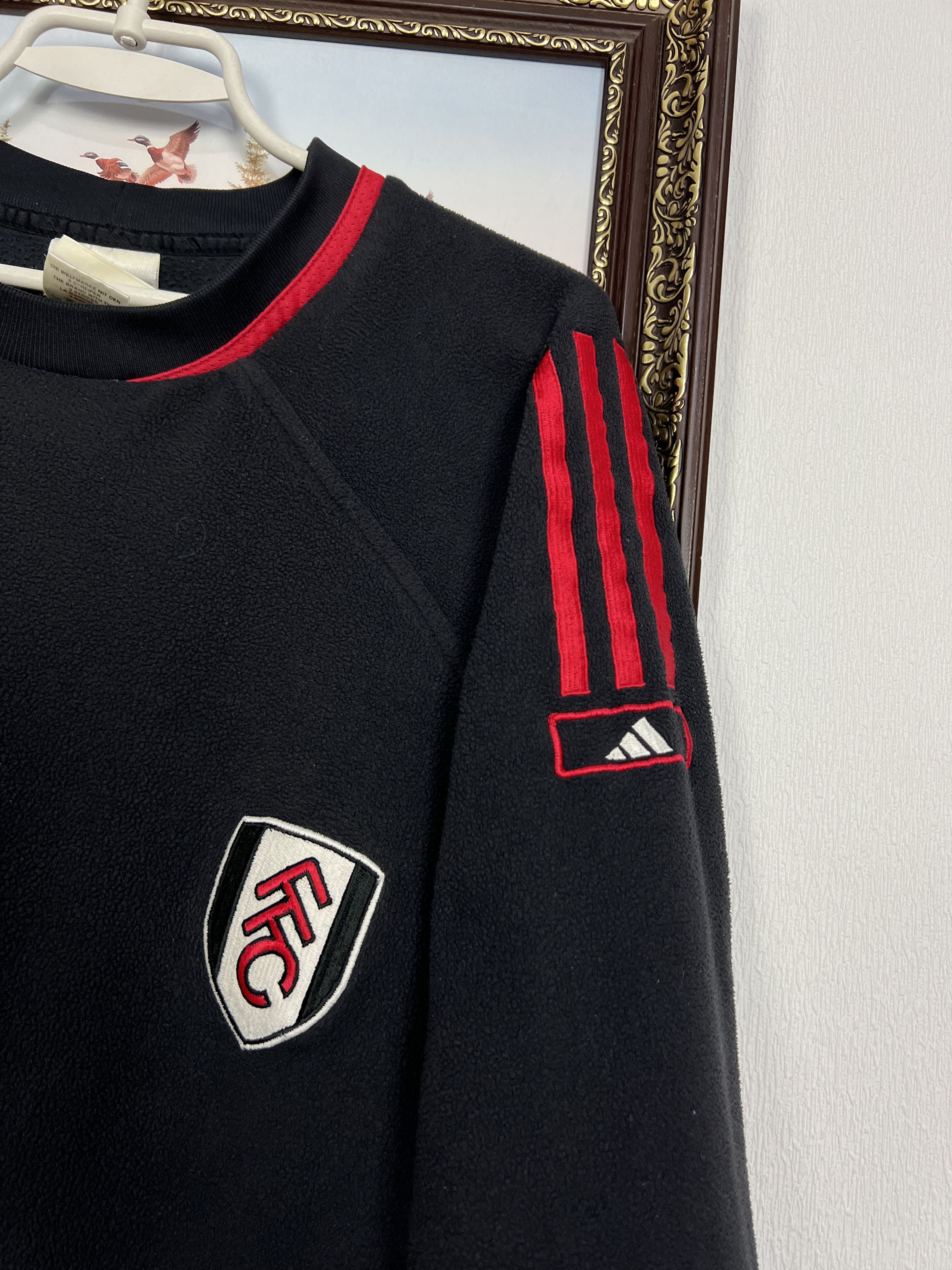 Adidas Fulham Football Player Issue Fleece Sweatshirt Jacket Size US XL / EU 56 / 4 - 4 Thumbnail