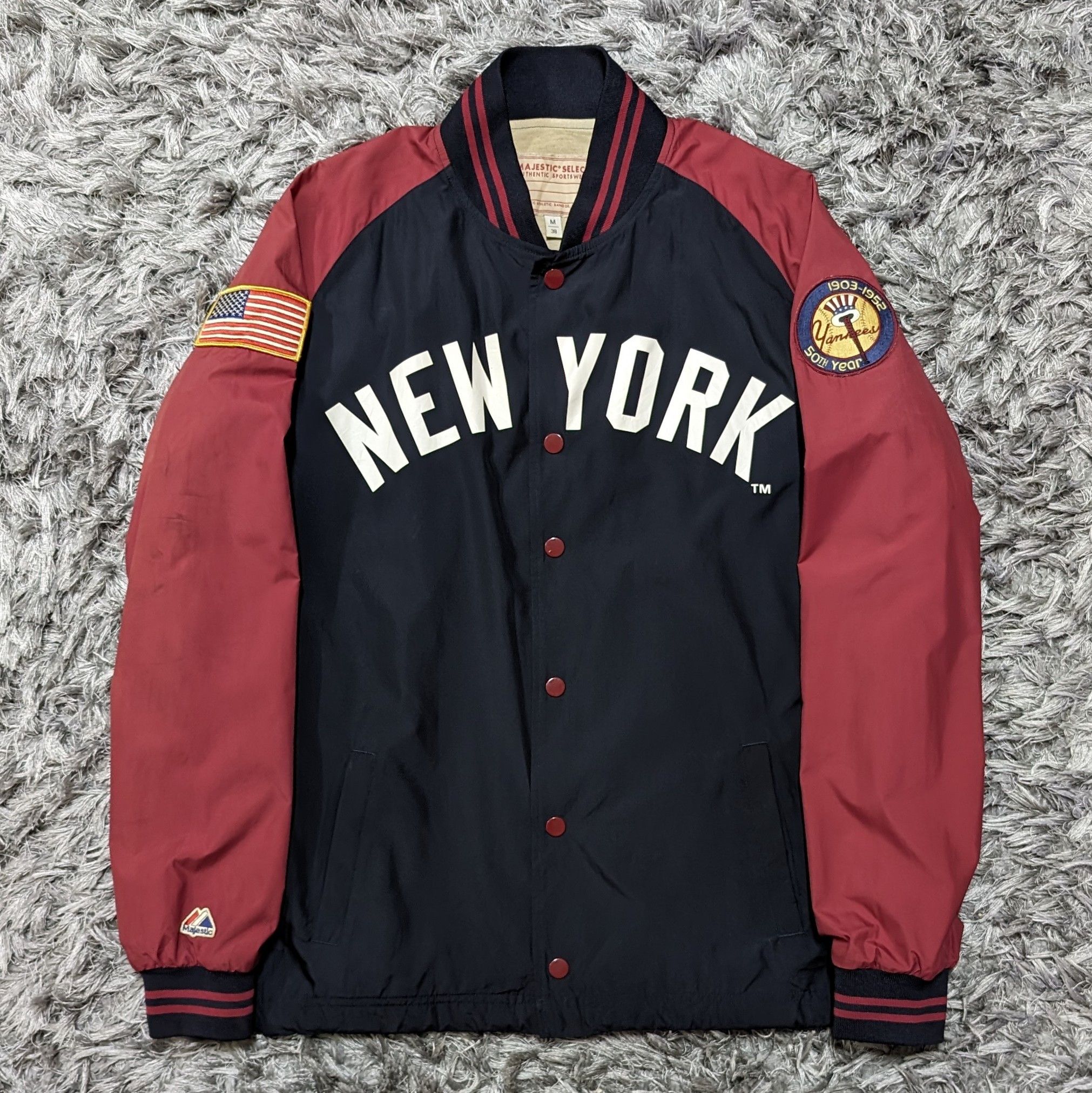 Vintage Majestic NY Yankees 50th Jacket 1903-1952 Bomber