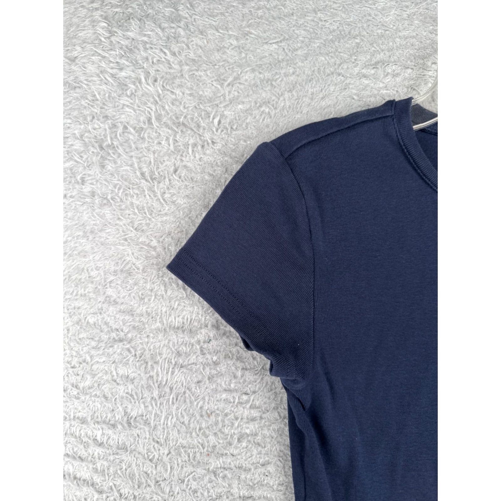 Tommy Hilfiger Tommy Hilfiger Shirt Junior Medium Blue Crew Neck Cotton Knit Short Sleeve Size M / US 6-8 / IT 42-44 - 3 Thumbnail