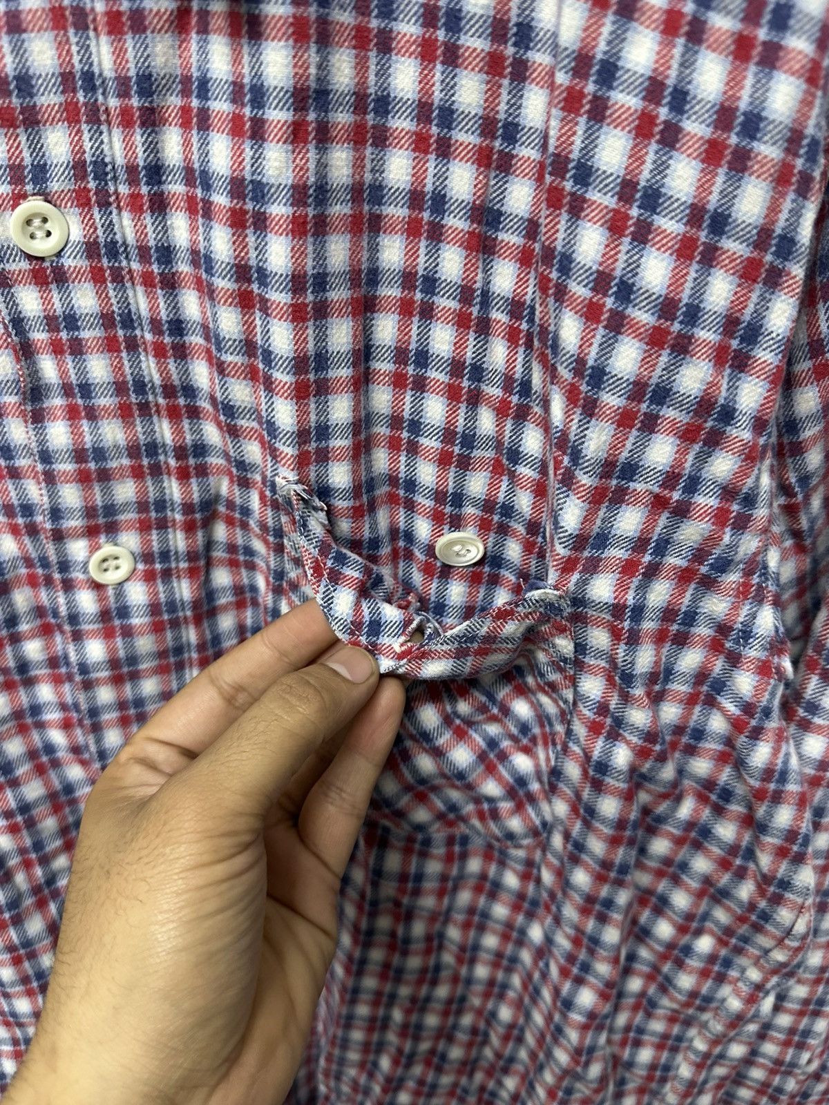 Sugar Cane × Toyo Enterprises Vintage Sugar Cane Flannel Checkered Double Pocket Button Up Size US L / EU 52-54 / 3 - 4 Thumbnail