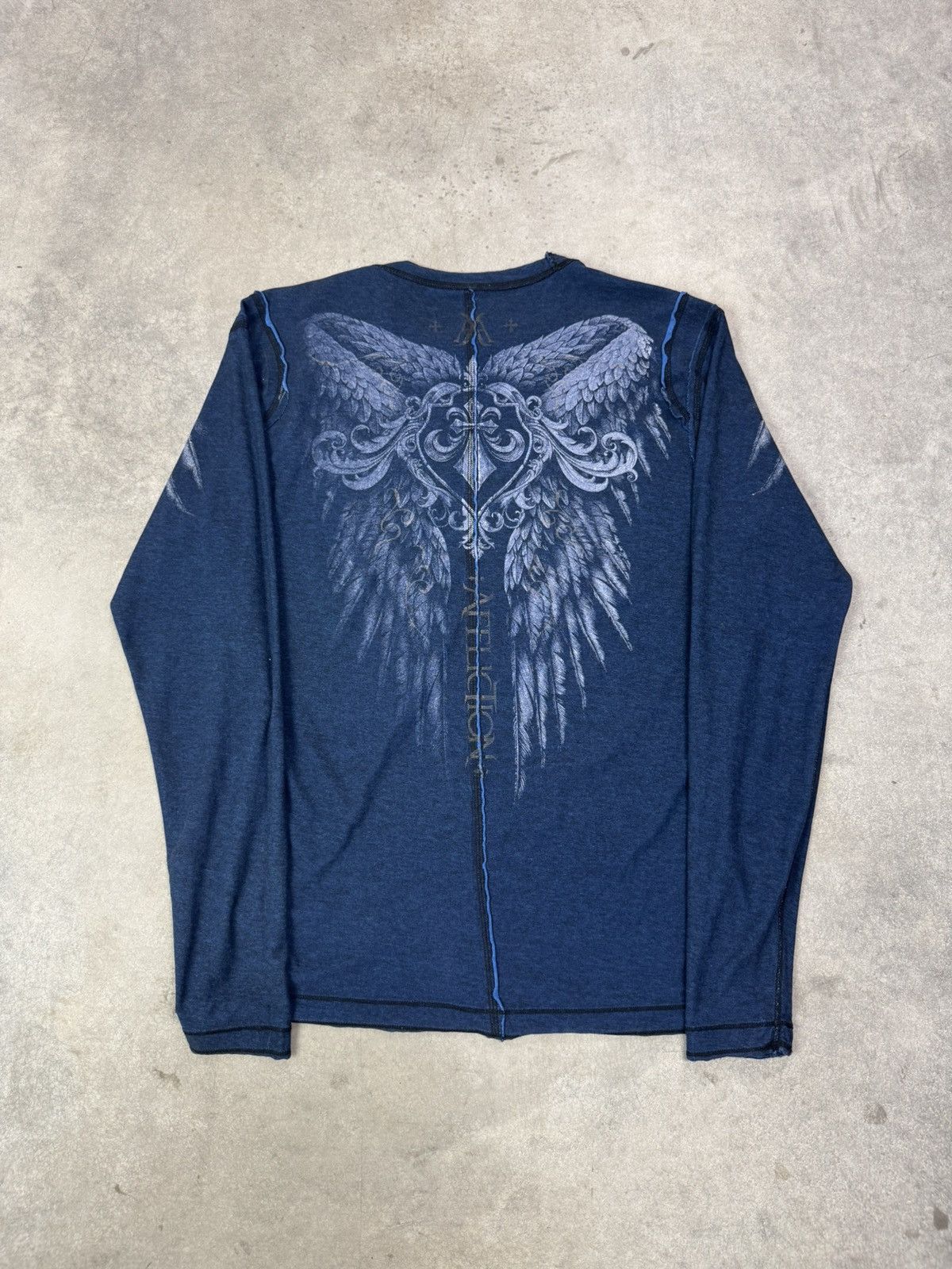 Affliction Vintage Y2K Affliction Reversible Long Sleeve T Shirt Size US L / EU 52-54 / 3 - 8 Thumbnail