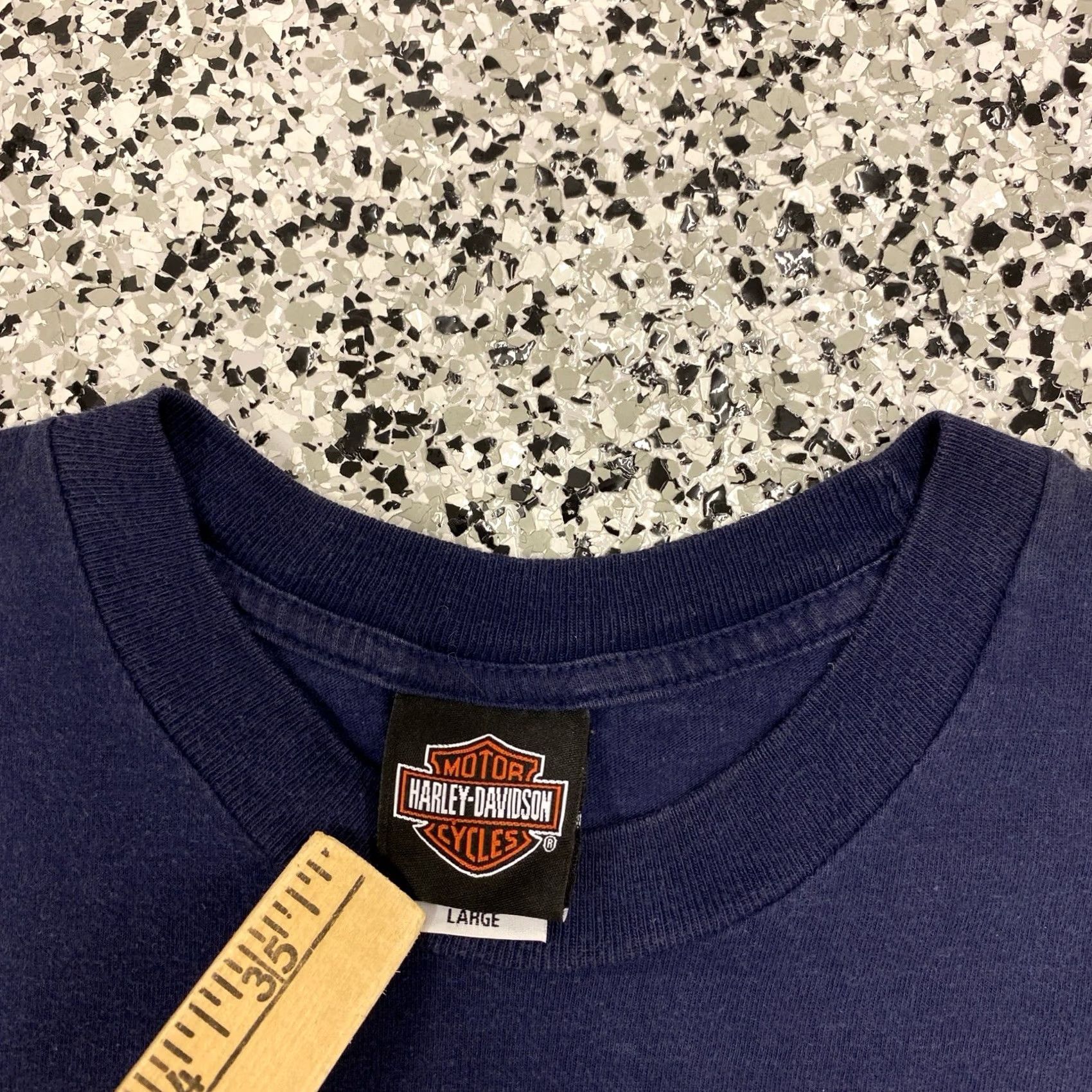 Harley Davidson VINTAGE Harley-Davidson T Shirt Virginia Blue Size Large Men Casual Short Sleeve Crew Neck Logo Graphic Cotton Knit Baggy? Size US L / EU 52-54 / 3 - 5 Thumbnail