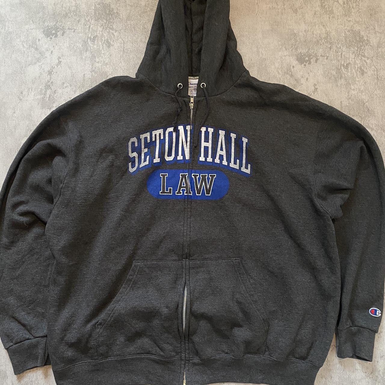 Champion Champion Seton Hall Law zip-up hoodie in grey Size US XXL / EU 58 / 5 - 1 Thumbnail