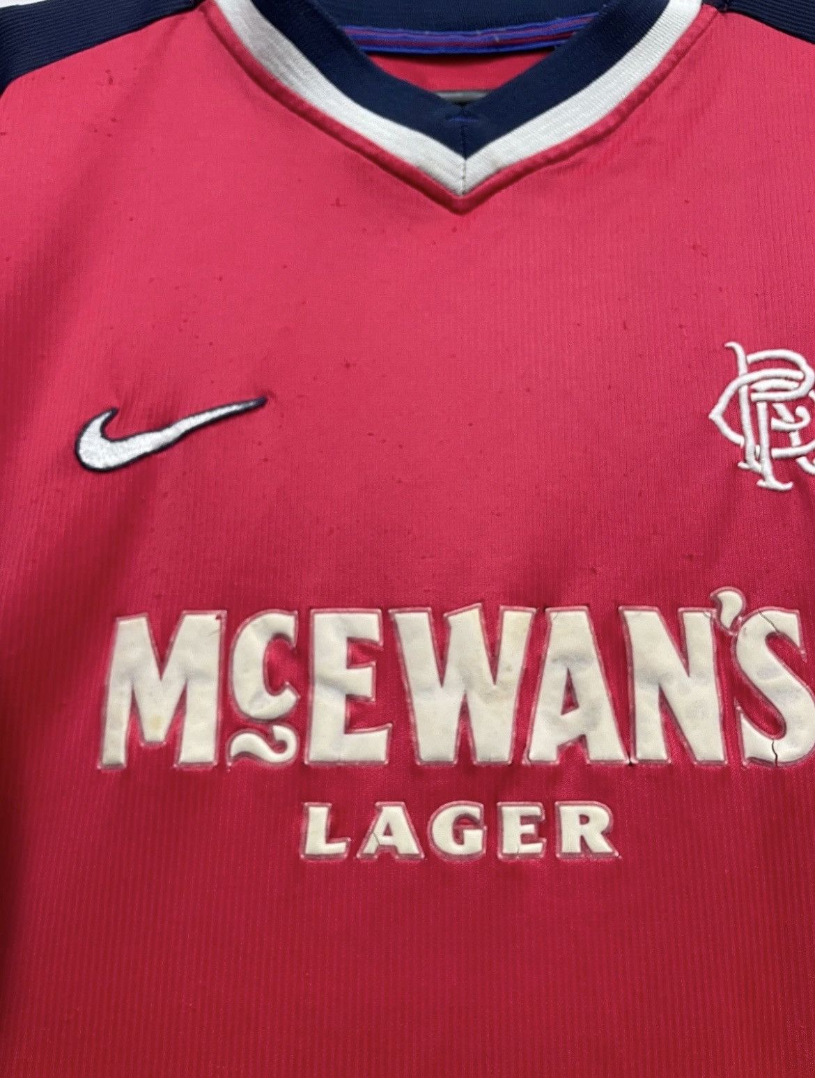 Nike Glasgow Rangers FC 1998/1999 Away Football Shirt Jersey Nike Size US XL / EU 56 / 4 - 9 Thumbnail