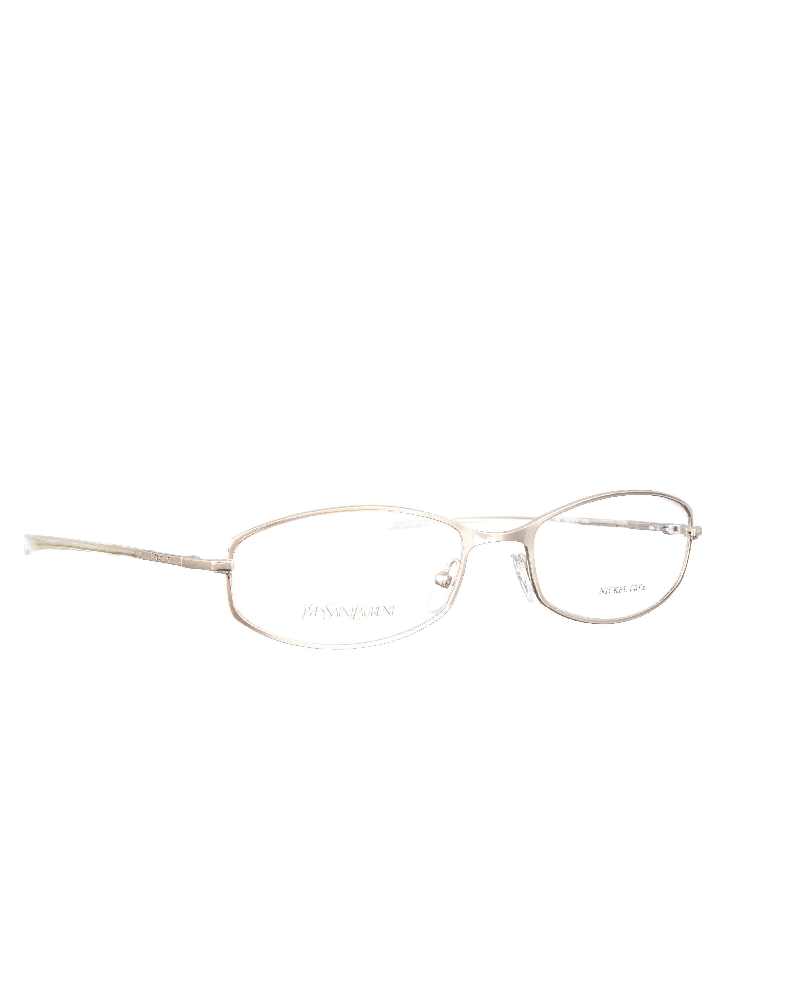 Yves Saint Laurent Yves Saint Laurent 00s Gold Chrome Metal Glasses Size ONE SIZE - 1 Thumbnail