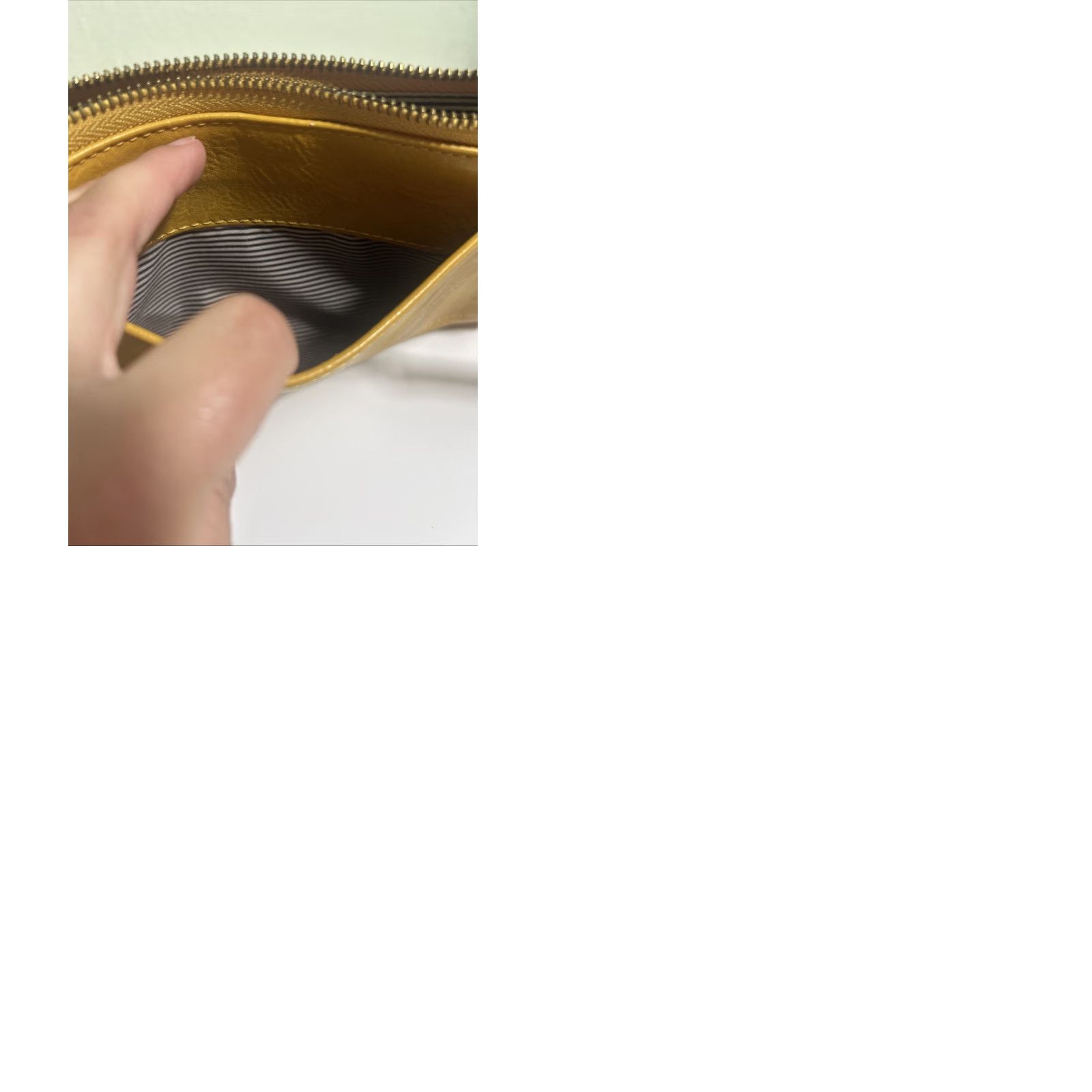 Vintage Sussan Susan Joy Yellow Crossbody Small Purse Crossbody Strap PU Faux Leather Women Small 9.5x6x1 Size ONE SIZE - 11 Thumbnail