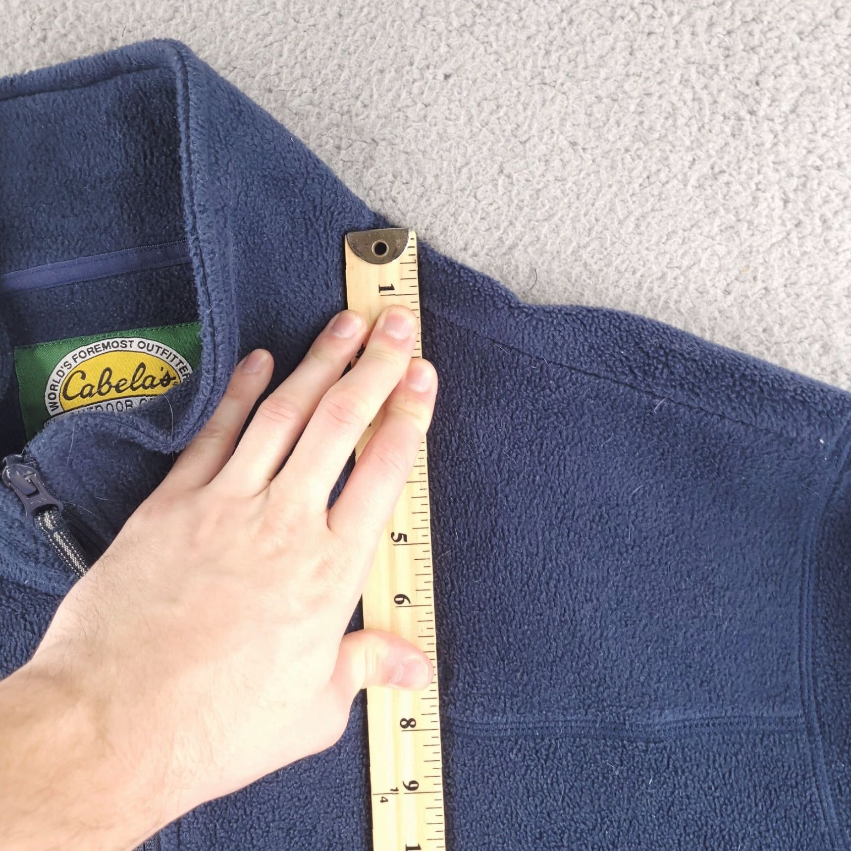 Vintage Cabela's Sweater Full Zip Men 2XL Blue Fleece Regular Size N/A Size US XXL / EU 58 / 5 - 7 Thumbnail