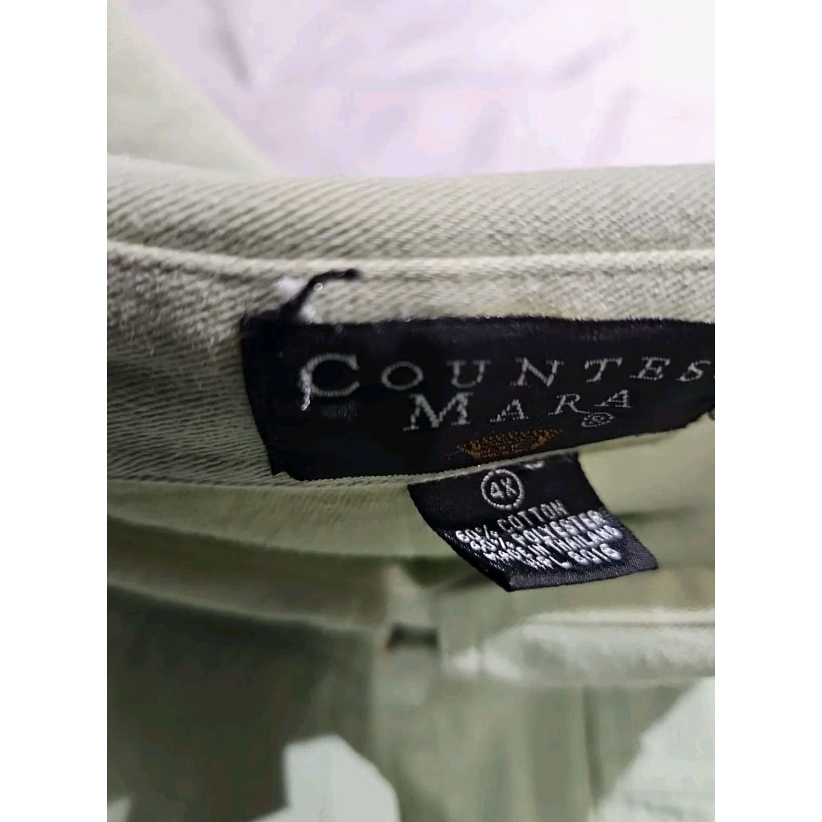 Countess Mara Countess Mara Polo Shirt - Mens - Mint Green - Ribbed Knit - Button - Size 4XL - Pre-Owned - Condition Check Size US XXL / EU 58 / 5 - 7 Thumbnail