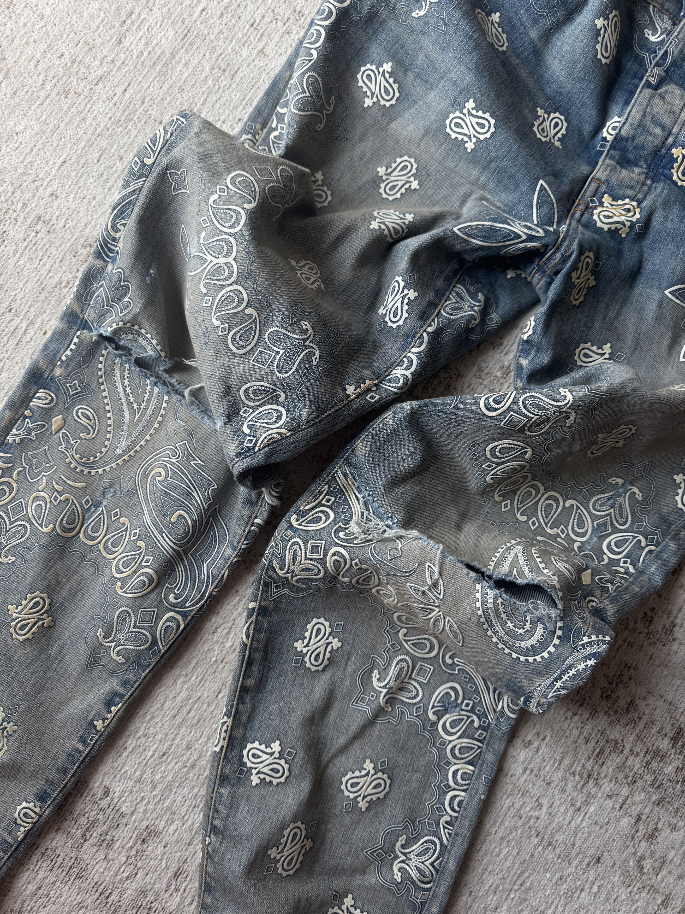 Amiri Amiri Bandana Jeans Size US 36 / EU 52 - 2 Thumbnail