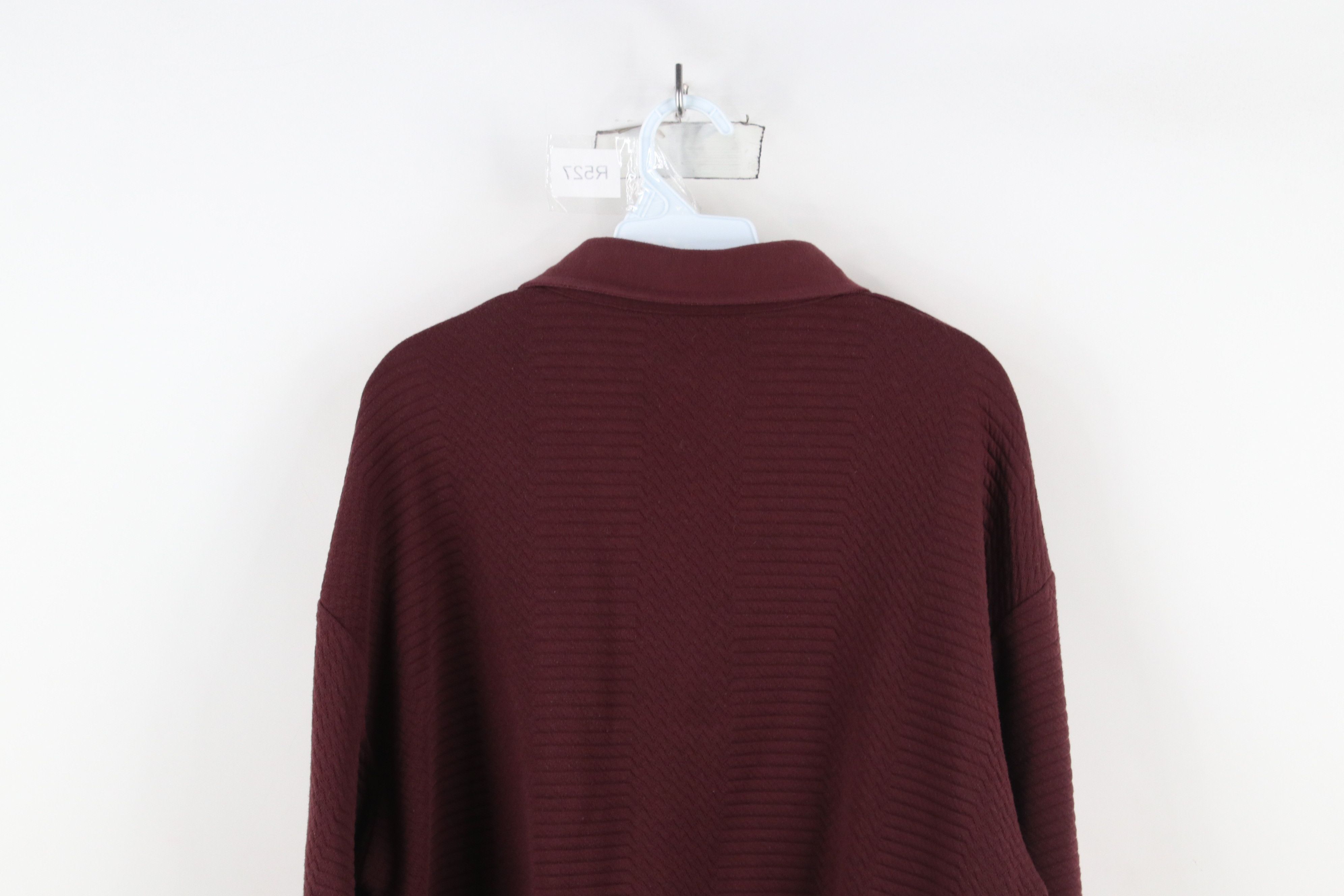 Vintage Vintage 90s Streetwear Textured Collared Long Sleeve Polo Size US XL / EU 56 / 4 - 12 Thumbnail