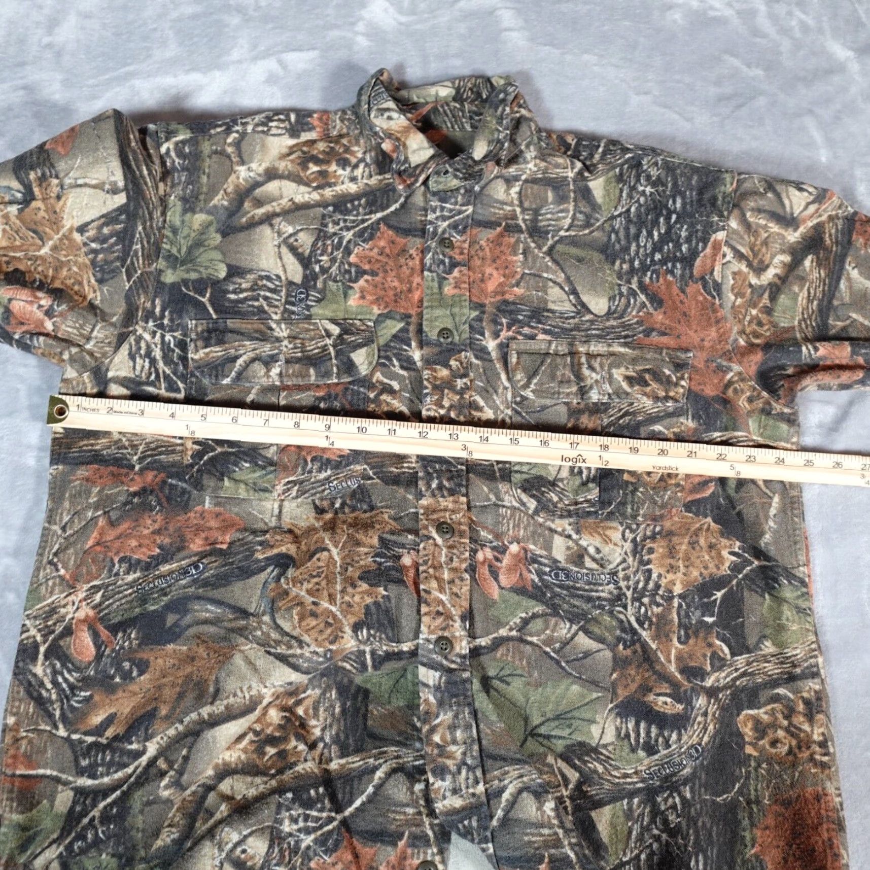 Vintage Cabela's Men’s LT Camouflage 3D Camo Button Shirt Outdoors Casual Workwear Cotton Tall Size Size US L / EU 52-54 / 3 - 7 Thumbnail