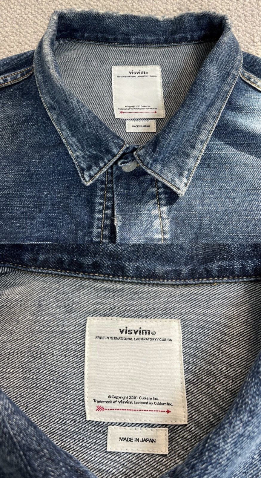 Visvim VISVIM SS 101XX JKT DMGD-1010 Ink-splash-wash Jean jacket Size US XL / EU 56 / 4 - 6 Thumbnail