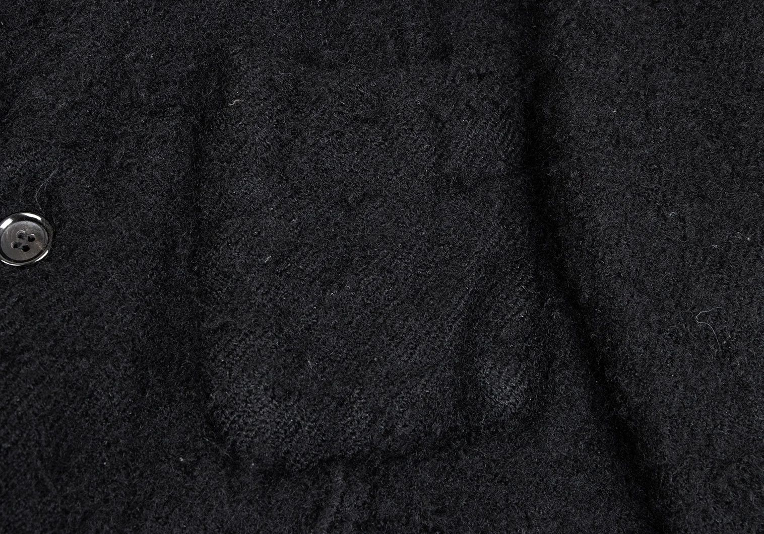 Comme des Garcons Homme Plus Wool Felt Curved Jacket in Black Size M Size US M / EU 48-50 / 2 - 7 Thumbnail