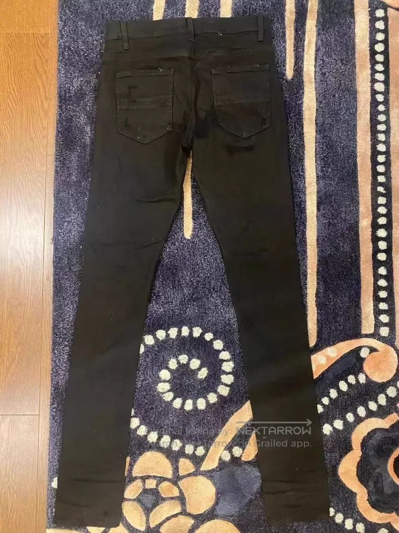 Amiri Amiri Classic Seasonal Multi-Element Patchwork Black Jeans Size US 32 / EU 48 - 2 Thumbnail