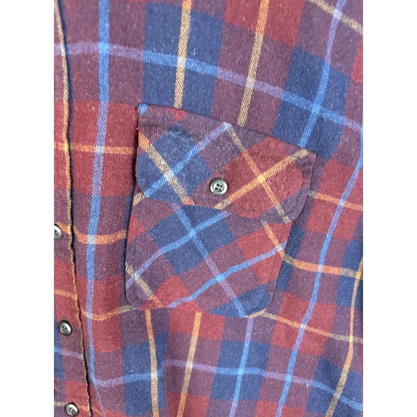 Vintage VINTAGE Fieldmaster Jacket Mens XL Red Blue Plaid Flannel Wool Blend Lined 90s Size US XL / EU 56 / 4 - 4 Thumbnail