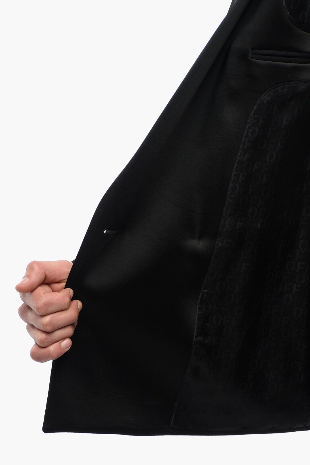 Off-White og1mm1025 Double-breasted Tattoo Blazer in Black Size US M / EU 48-50 / 2 - 5 Thumbnail