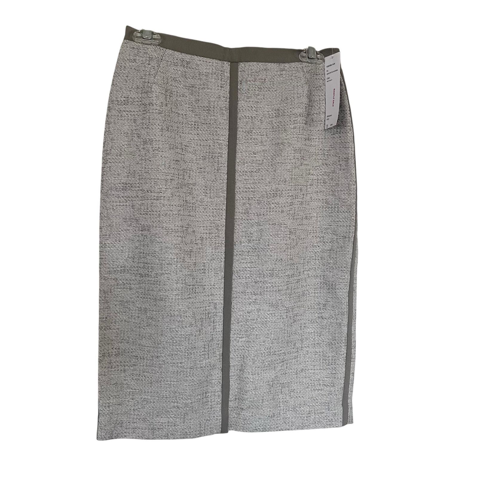 Lafayette 148 Lafayette 148 NY Mist Gray Linen Blend Pencil Skirt Size 26" / US 2 / IT 38 - 1 Thumbnail