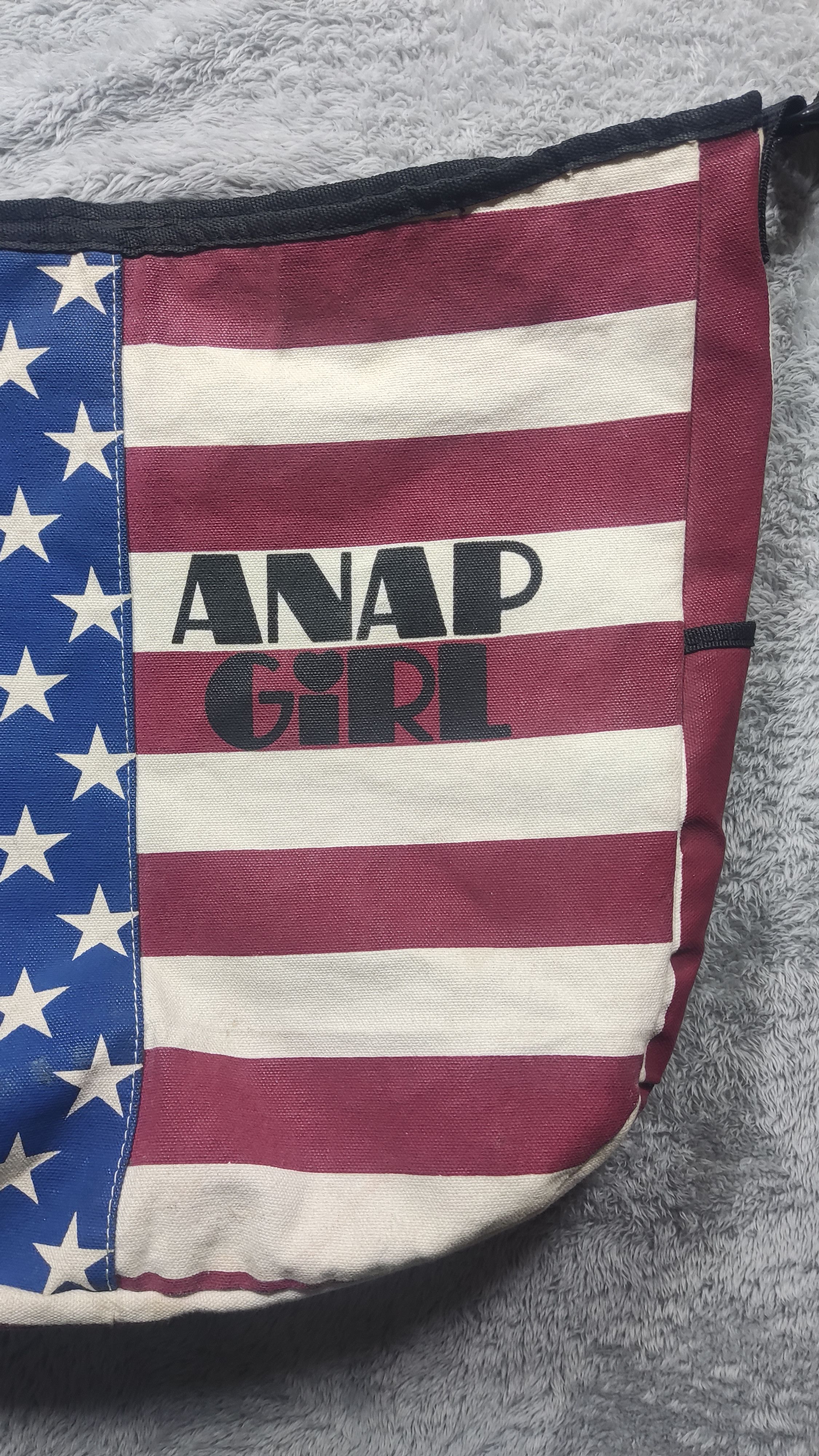 Japanese Brand × Vintage VINTAGE ANAP GIRL USA FLAG SHOULDER BAG Size ONE SIZE - 3 Thumbnail