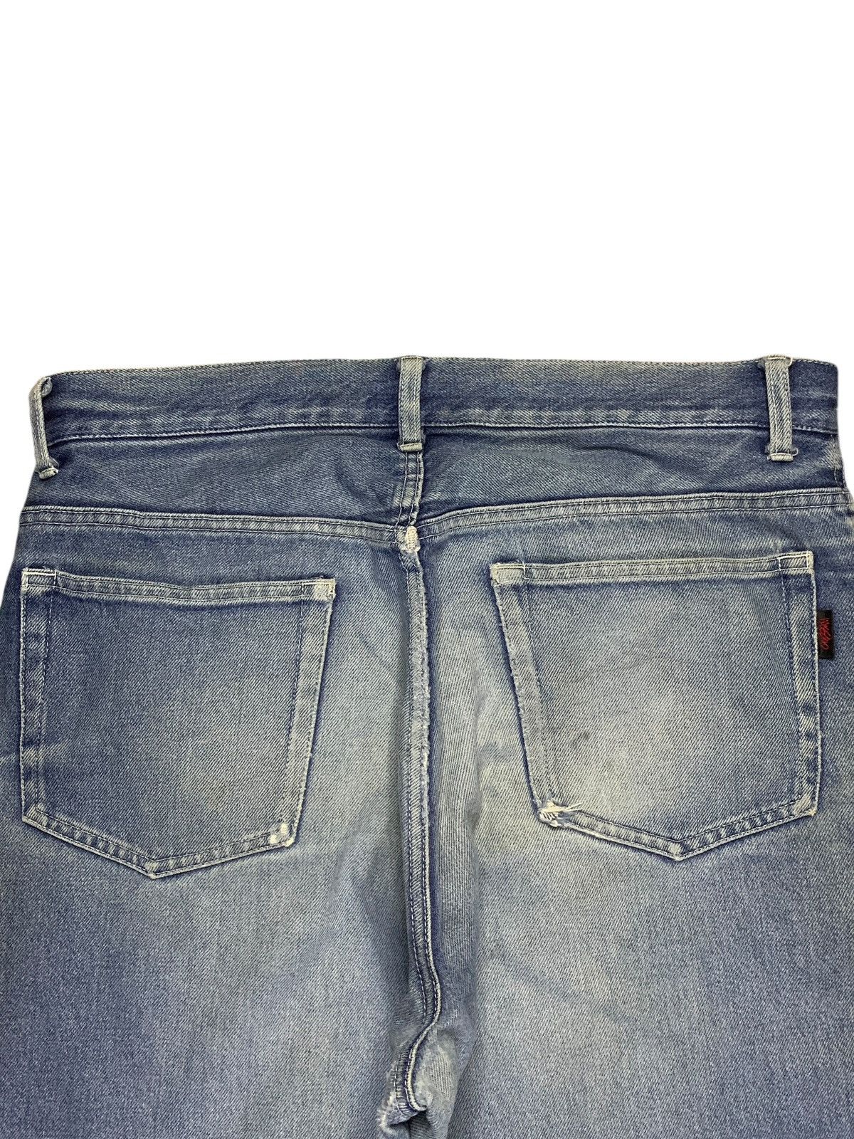 Japanese Brand Vintage Japanese Brand Mud Wash Patched Ripped Baggy Jeans Size US 34 / EU 50 - 8 Thumbnail