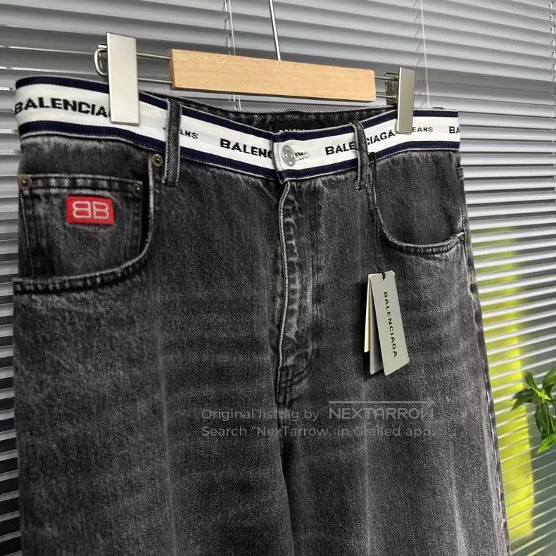 Balenciaga Balenciaga size S Denim pants, original model, heavy wash Size US 27 - 3 Thumbnail