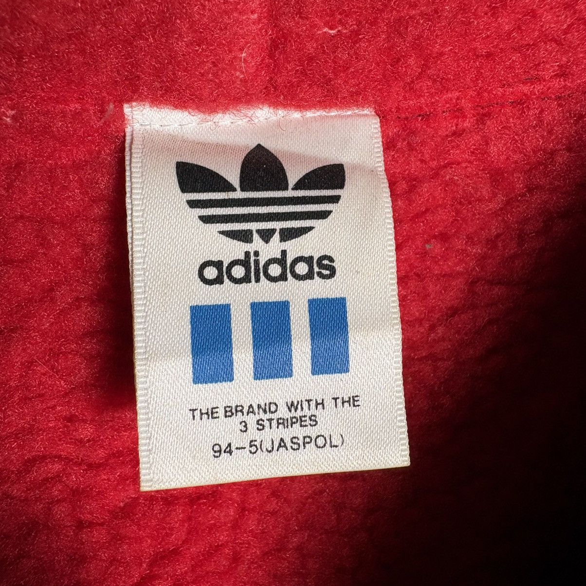 Adidas Vintage 90s Adidas Big Logo Navy Hoodie Jacket Coat / Japan Size US L / EU 52-54 / 3 - 7 Thumbnail