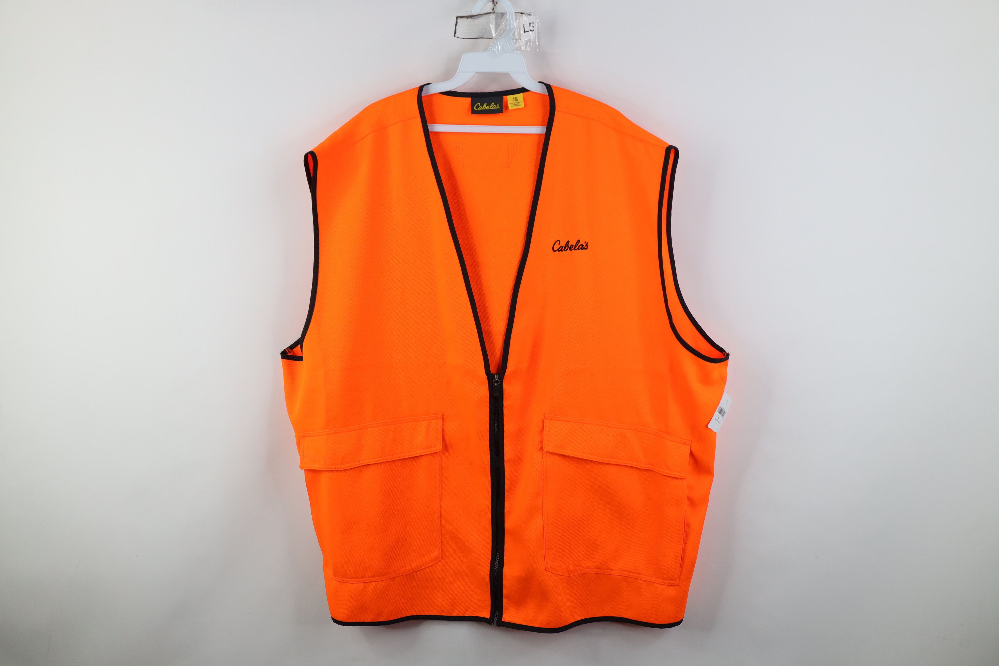 Cabelas Deadstock Vintage Cabelas Safety Vest Jacket Blaze Orange Size US XXL / EU 58 / 5 - 1 Thumbnail