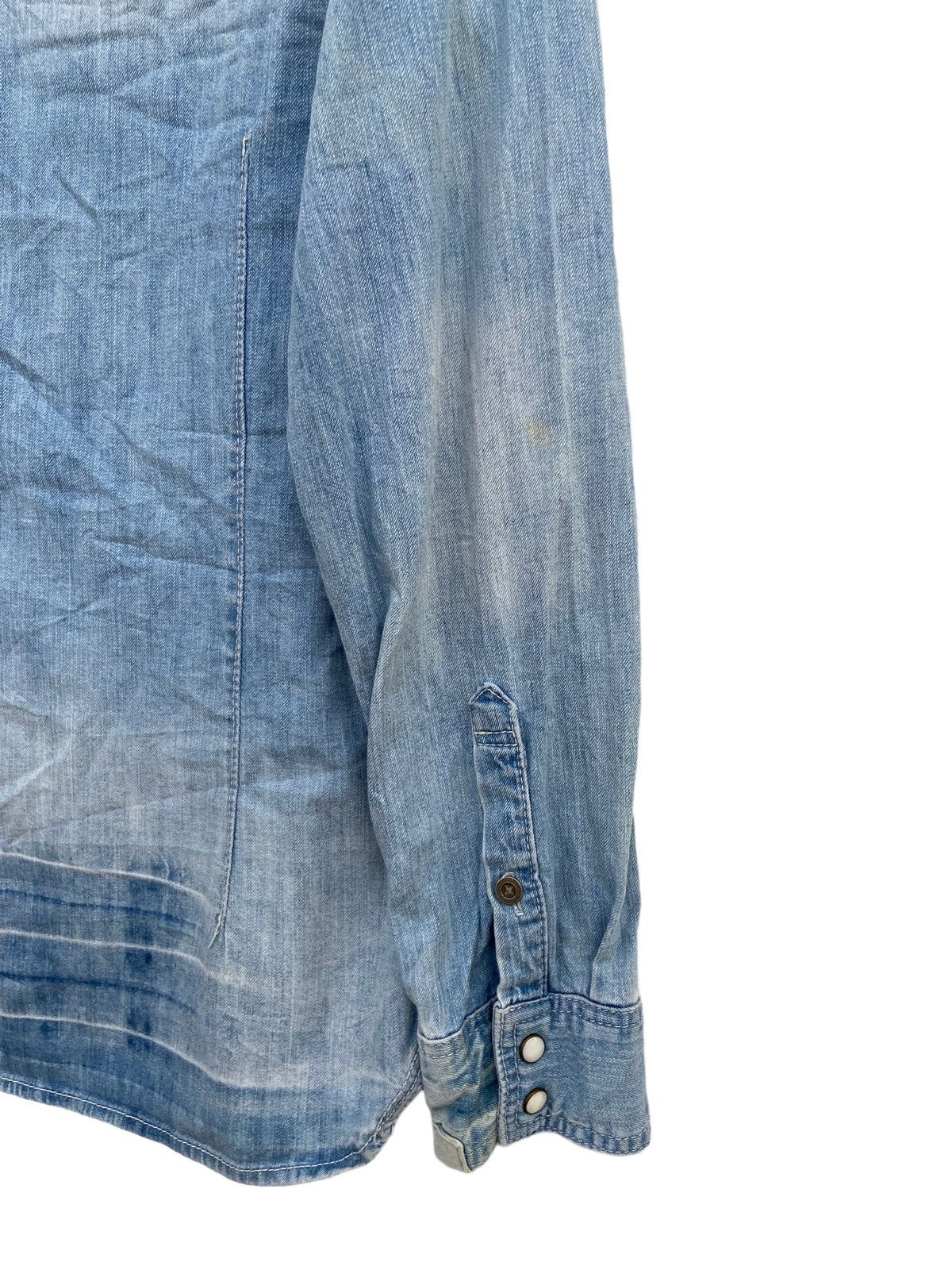 Japanese Brand Bayflow Distressed Patchwork Western Shirt Size US M / EU 48-50 / 2 - 6 Thumbnail