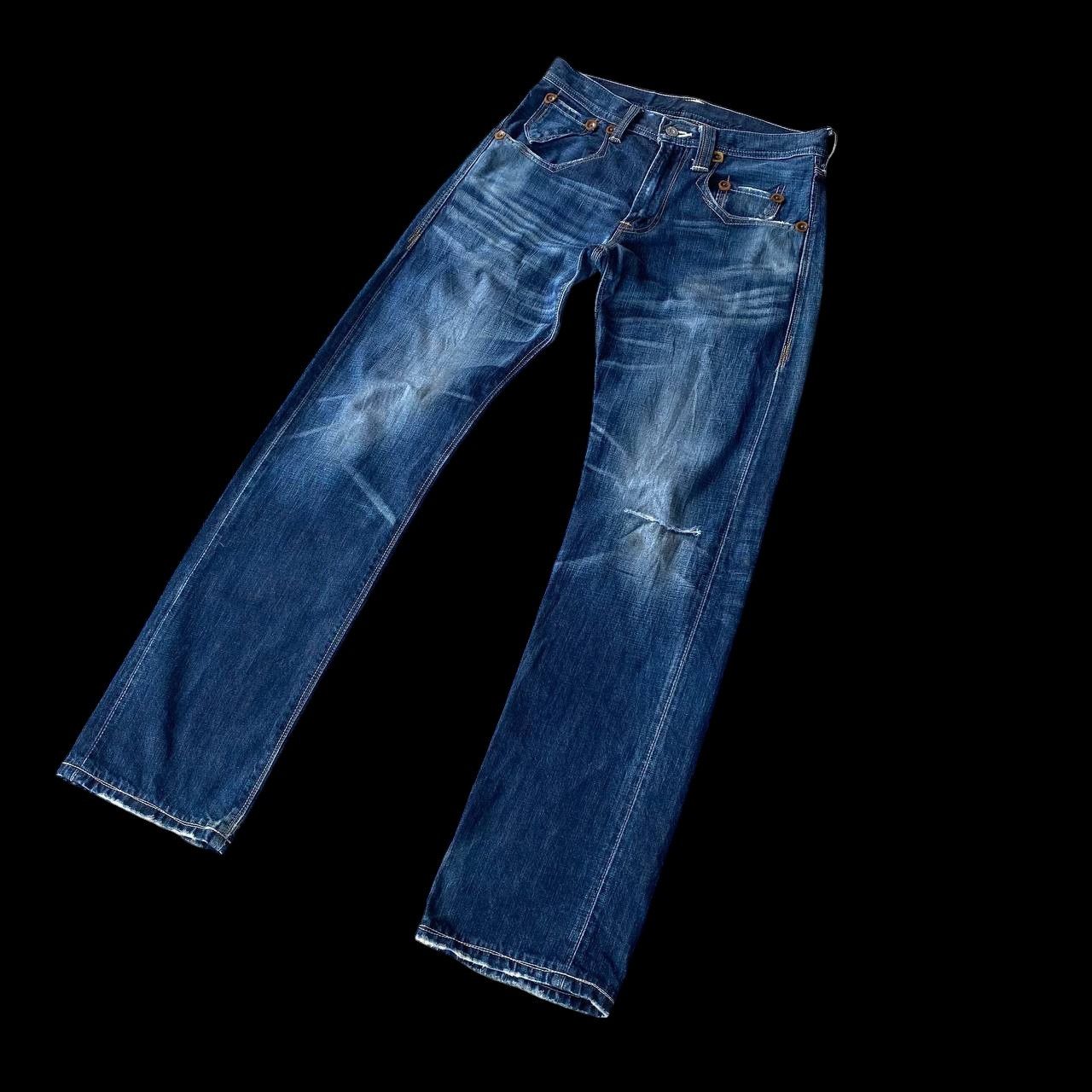 Levi's VINTAGE LEVIS DENIM LOT 502 RIVETTED DISTRESSED BLUEWASH Size US 29 - 11 Thumbnail