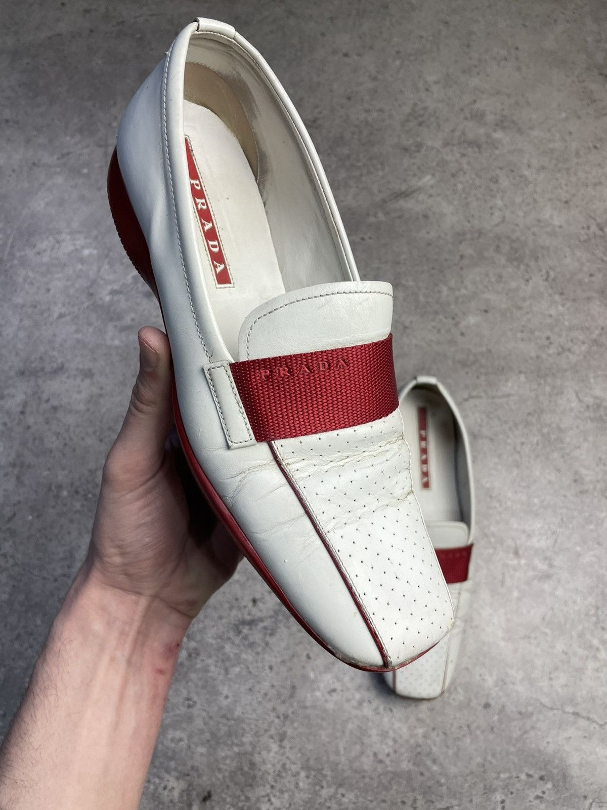 Prada Vintage Leather Prada Loafers Size US 8.5 / IT 38.5 - 2 Thumbnail