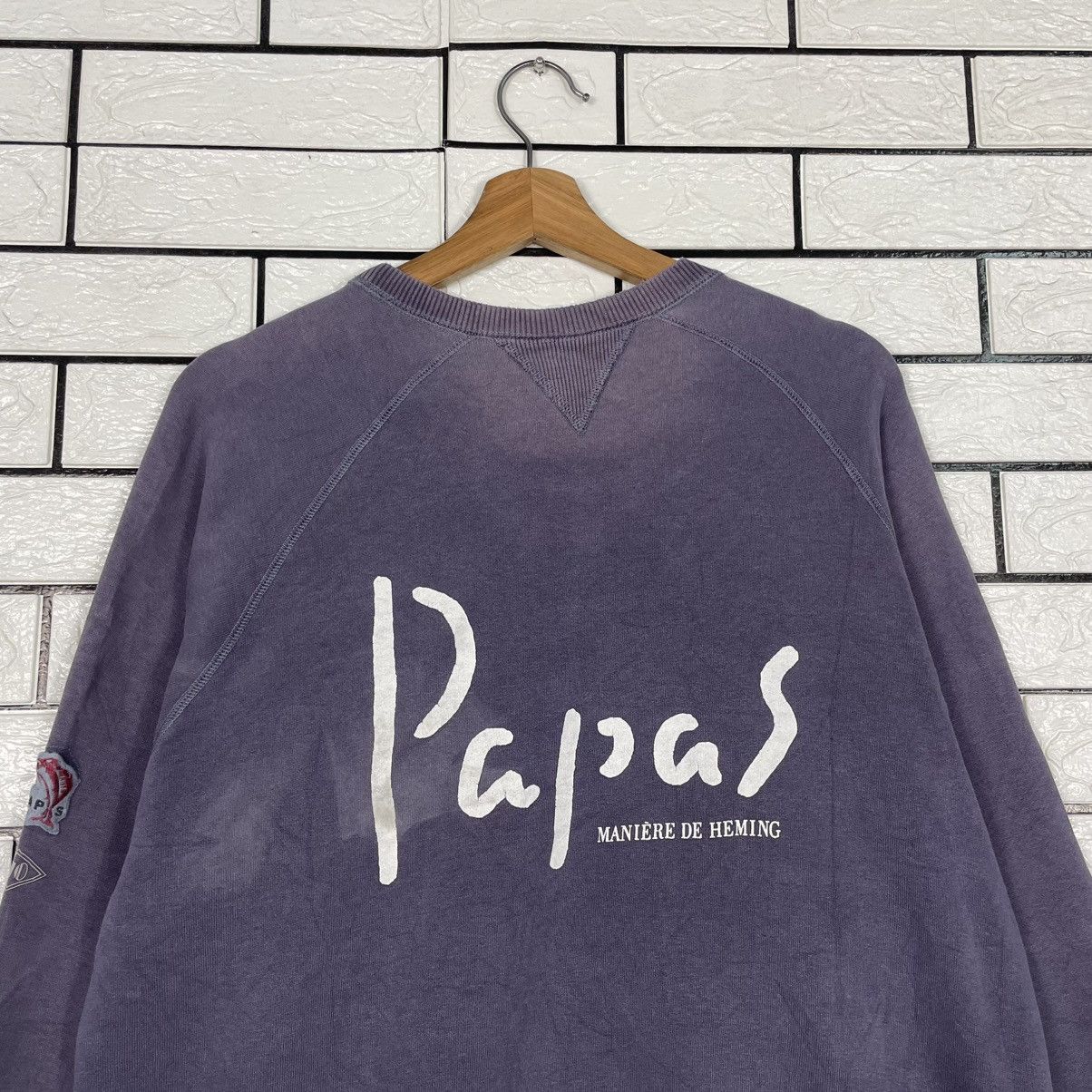 Japanese Brand Japanese Brand Papas Big Logo Sweatshirt Size US M / EU 48-50 / 2 - 8 Thumbnail