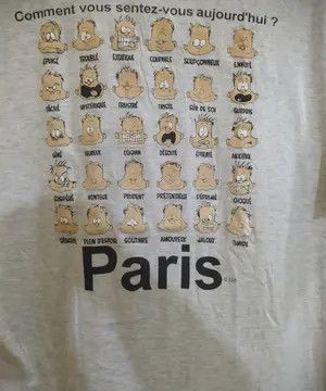Cartoon Network Vintage Paris Cartoon Emotion Graphic Size US L / EU 52-54 / 3 - 4 Thumbnail
