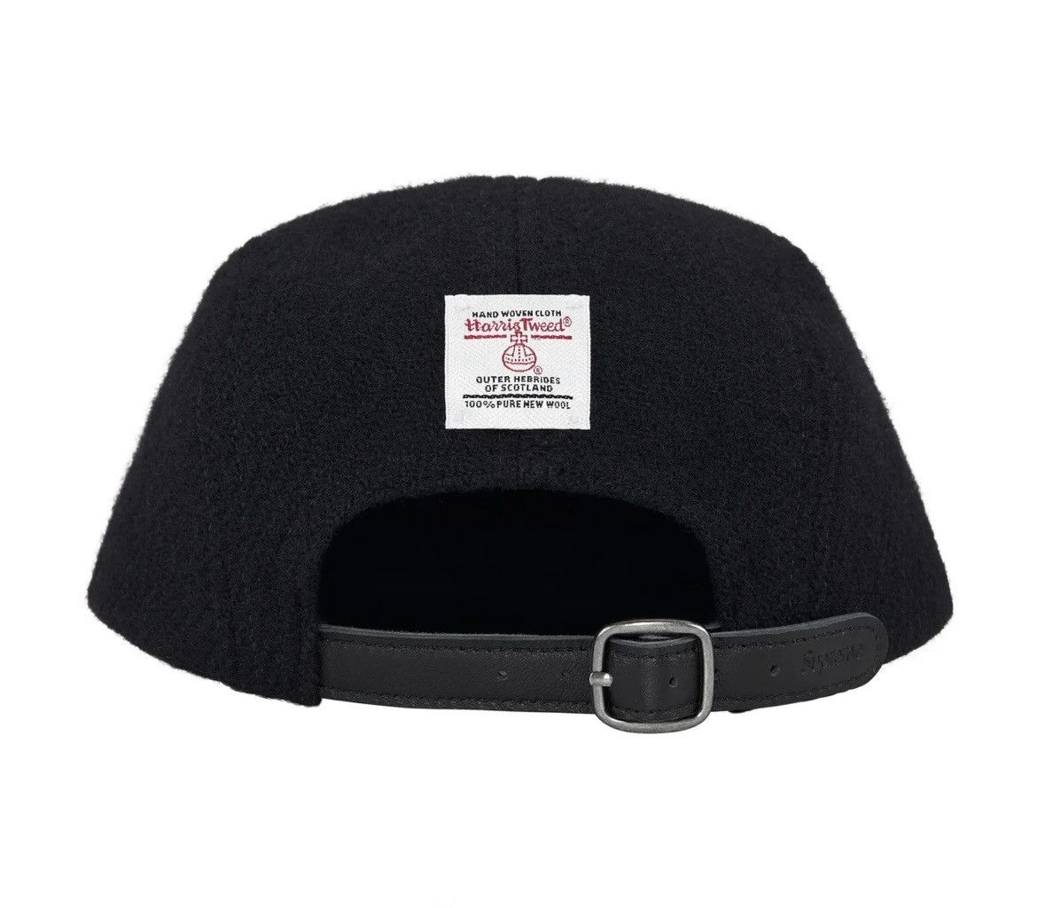 Supreme Supreme Black Harris Tweed® Camp Cap Size ONE SIZE - 2 Thumbnail