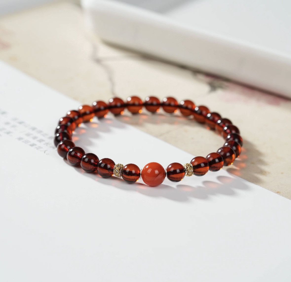 Other Burgundy Gemstone Bracelet Size ONE SIZE - 3 Thumbnail