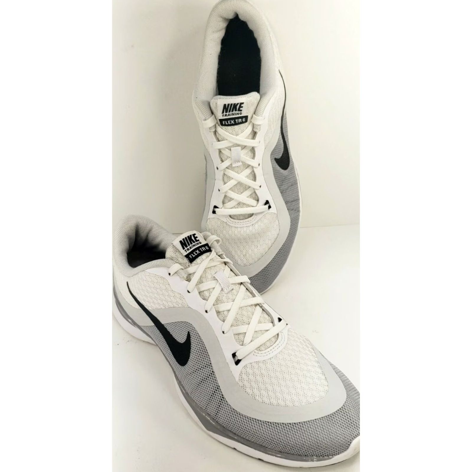 Nike Nike Training Flex TR 6 Womens Athletic Shoe Size 10M White Gray Black Size US 12 / IT 42 - 5 Thumbnail