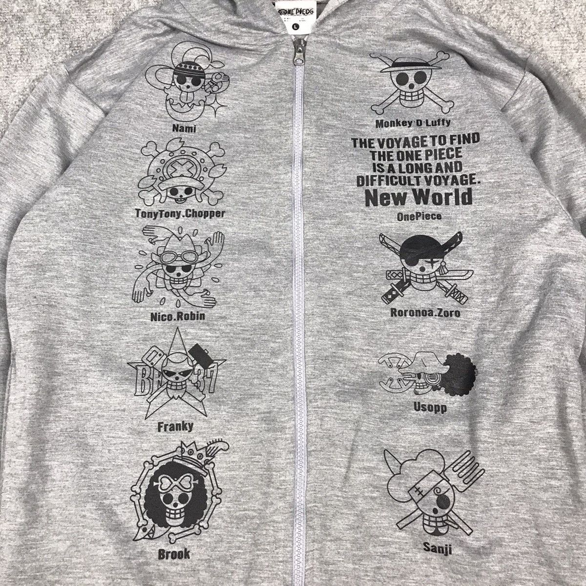 Japanese Brand × One Piece ONE PIECE ANIME JAPAN ZIPPER HOODIES JACKET Size US L / EU 52-54 / 3 - 4 Thumbnail